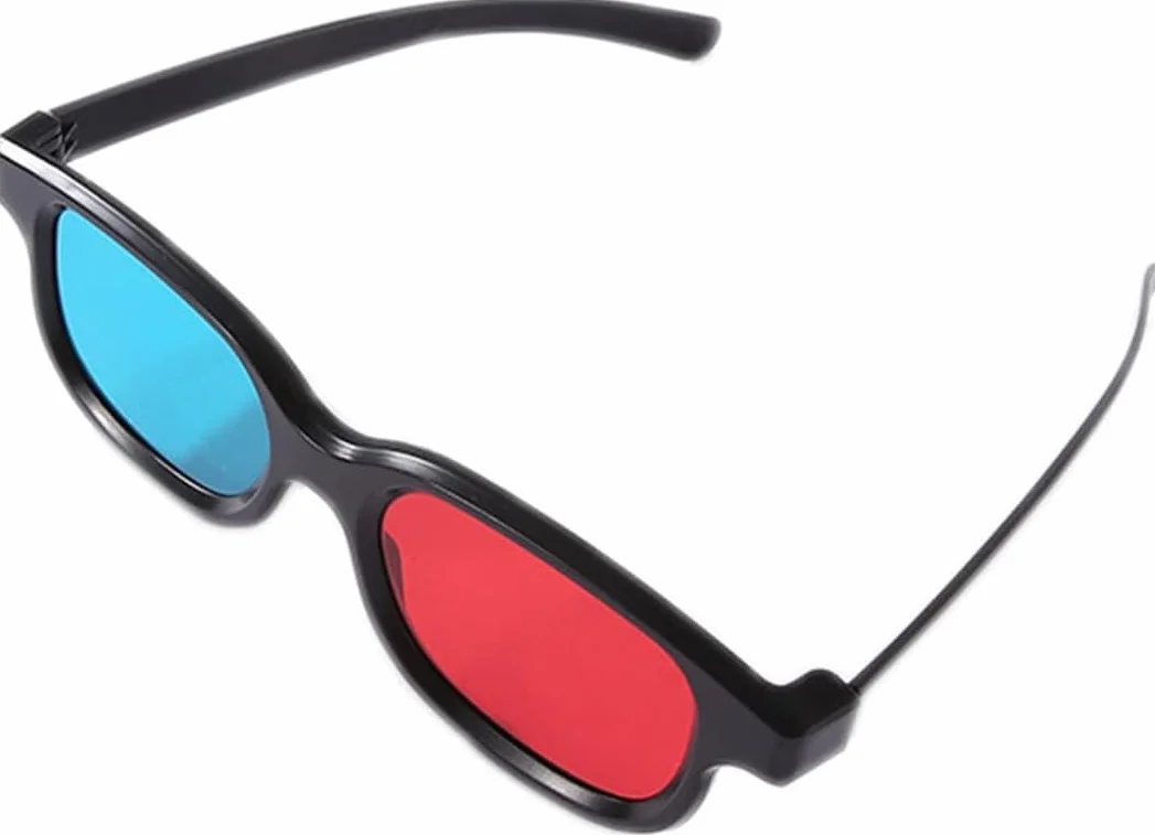 Occhiali 3D rosso-blu – Occhiali 3D per film, giochi e immagini in formato rosso-blu compatibile con monitor PC, televisori e proiettori, occhiali home theater, 16 pezzi
