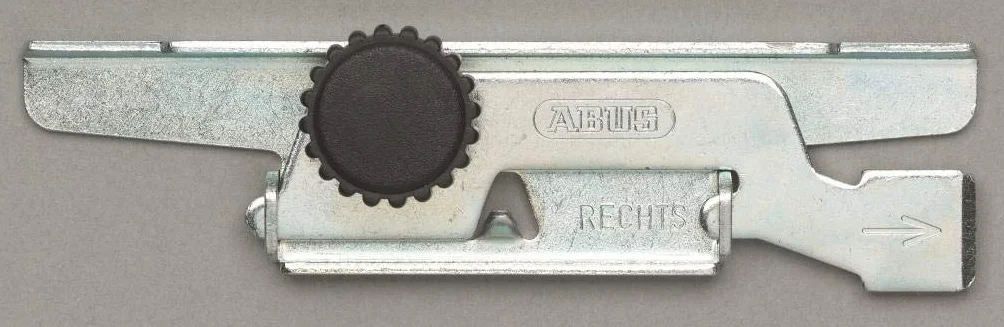 Abus Rs97 Blocco per Tapparelle, Sistema Antieffrazione e Anti-Sollevamento per persiane, Montaggio Senza Foratura e Viti, Livello di Sicurezza: 2, 33689, 2 Set