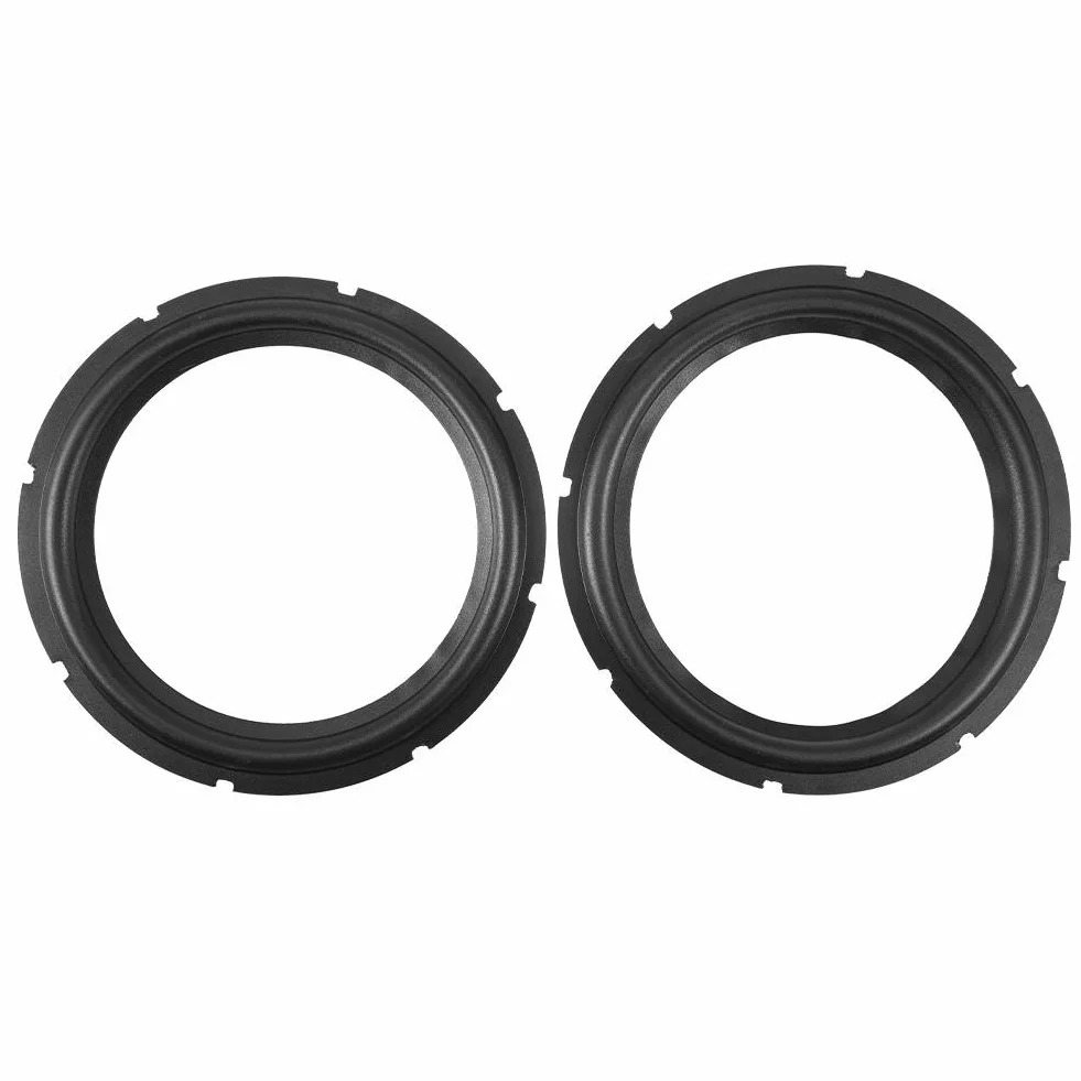 10 Pollici Perforato Altoparlante in Gomma Accessori di Riparazione Bordo Subwoofer Surround Anelli Parti di Ricambio per Riparazione Altoparlante O Fai da te (2PCS)