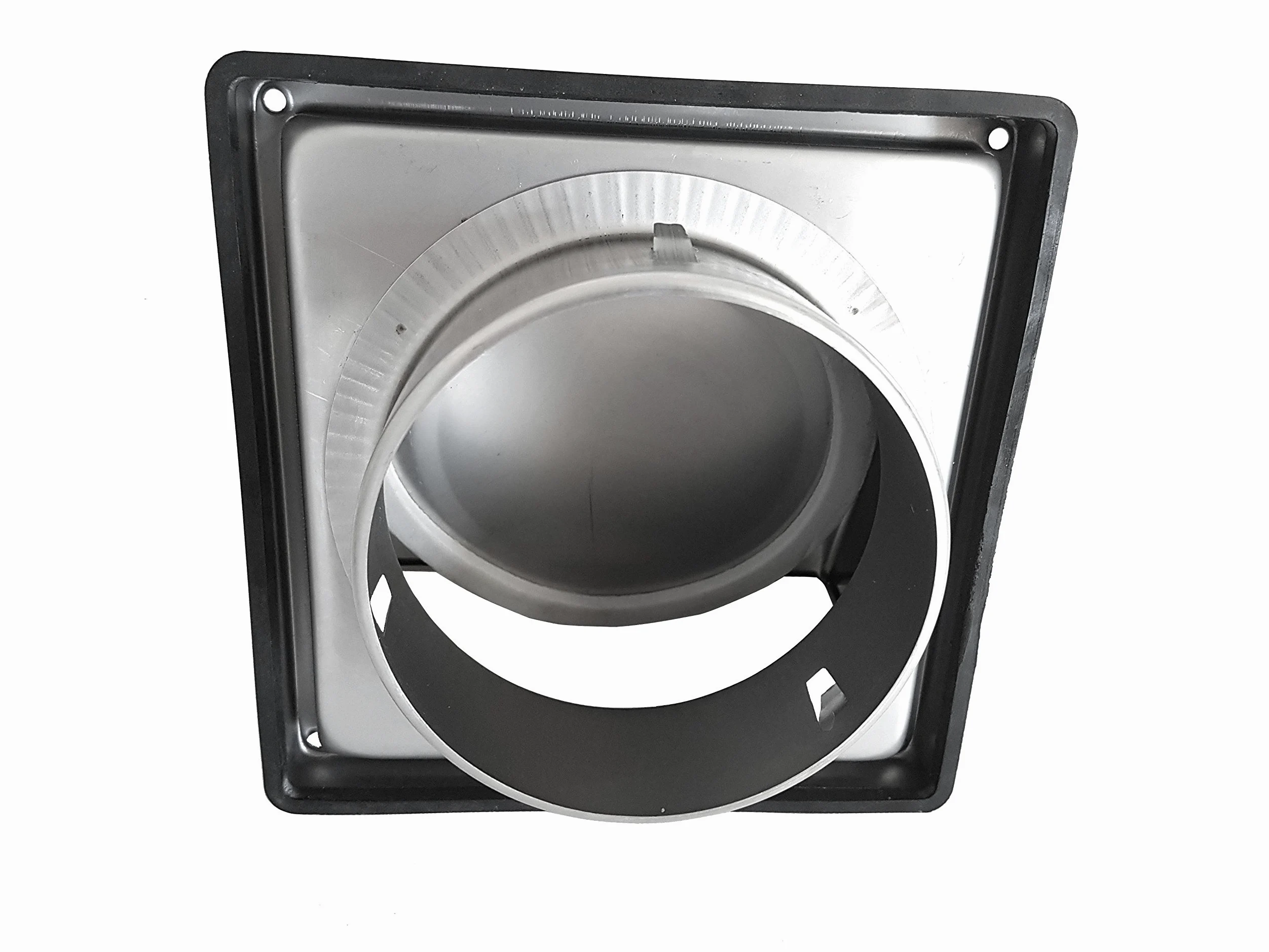 Griglia parapioggia di ventilazione rettangolare, 100 x 125 x 150 mm, in acciaio inox V2A, Argento, .