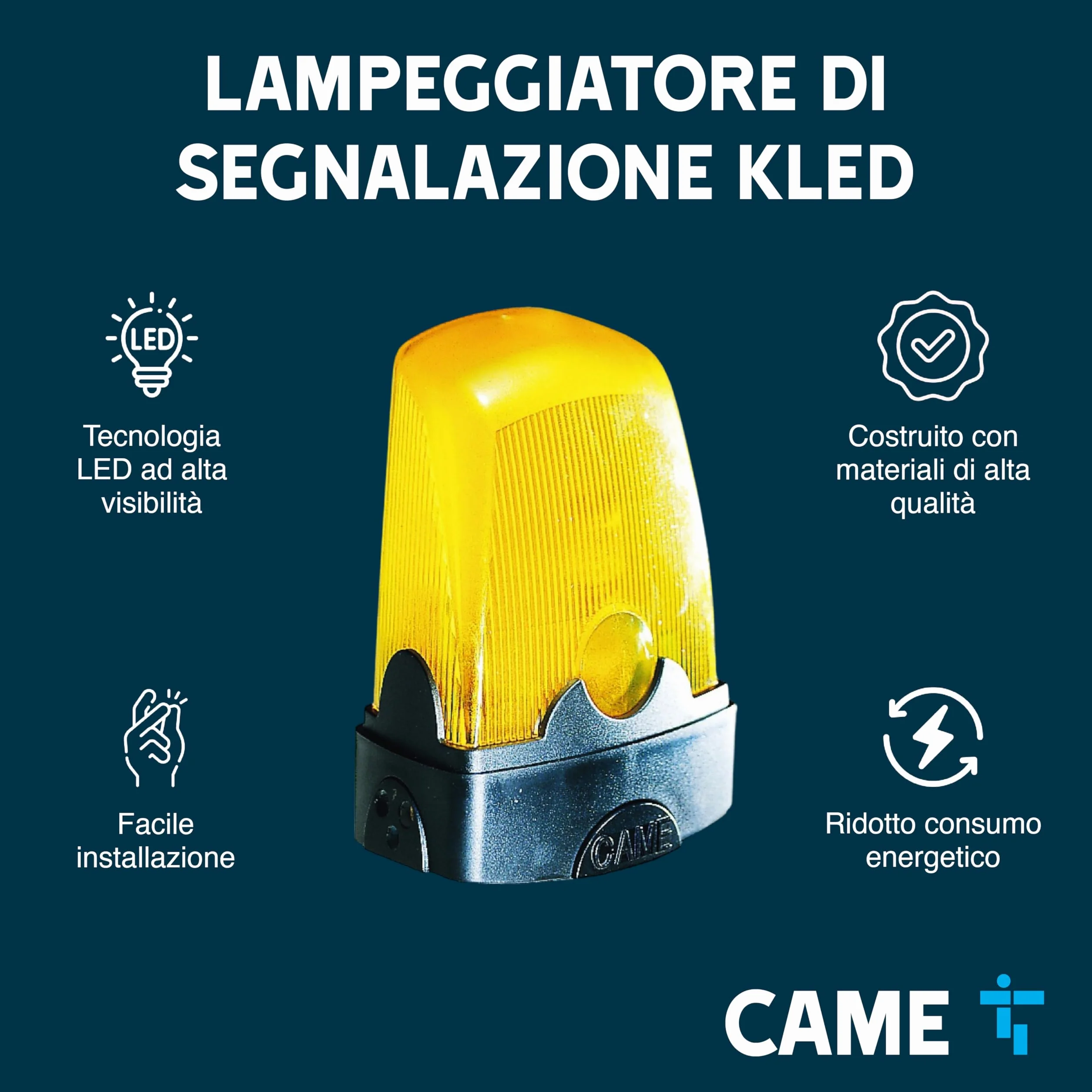 CAME KLED Lampeggiatore LED 120-230 V AC segnalazione alta visibilità