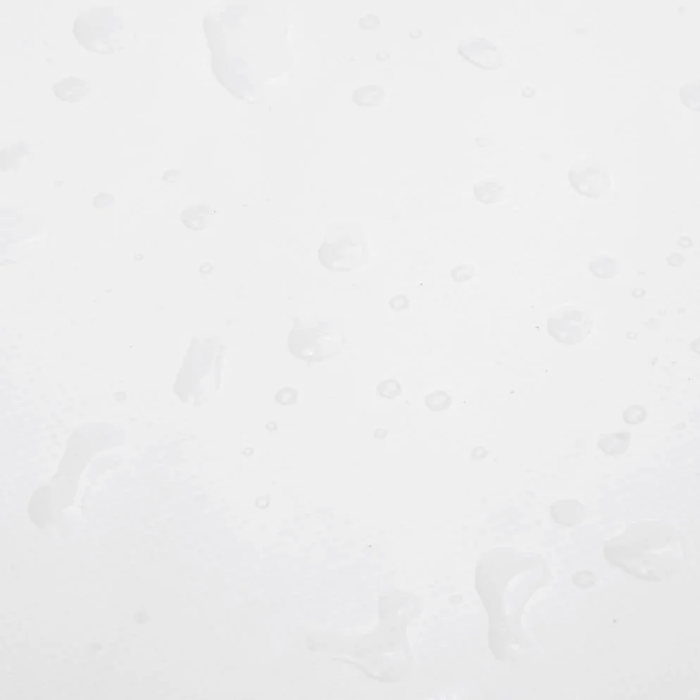 Telone bianco in tela con rivestimento in PVC, 2 x 3 m, 650 g/m², antistrappo, impermeabile, resistente ai raggi UV, resistente alle intemperie, con occhielli, per giardino, campeggio, auto