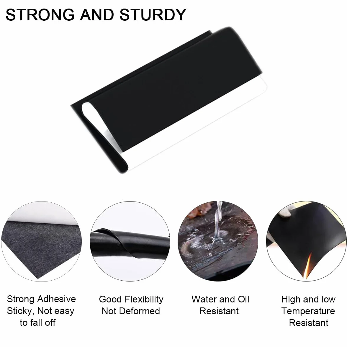 SKYPRO Tappetino antiscivolo silicone 0,5 x 300 x 300 mm autoadesivo alta temperatura protezione pavimenti