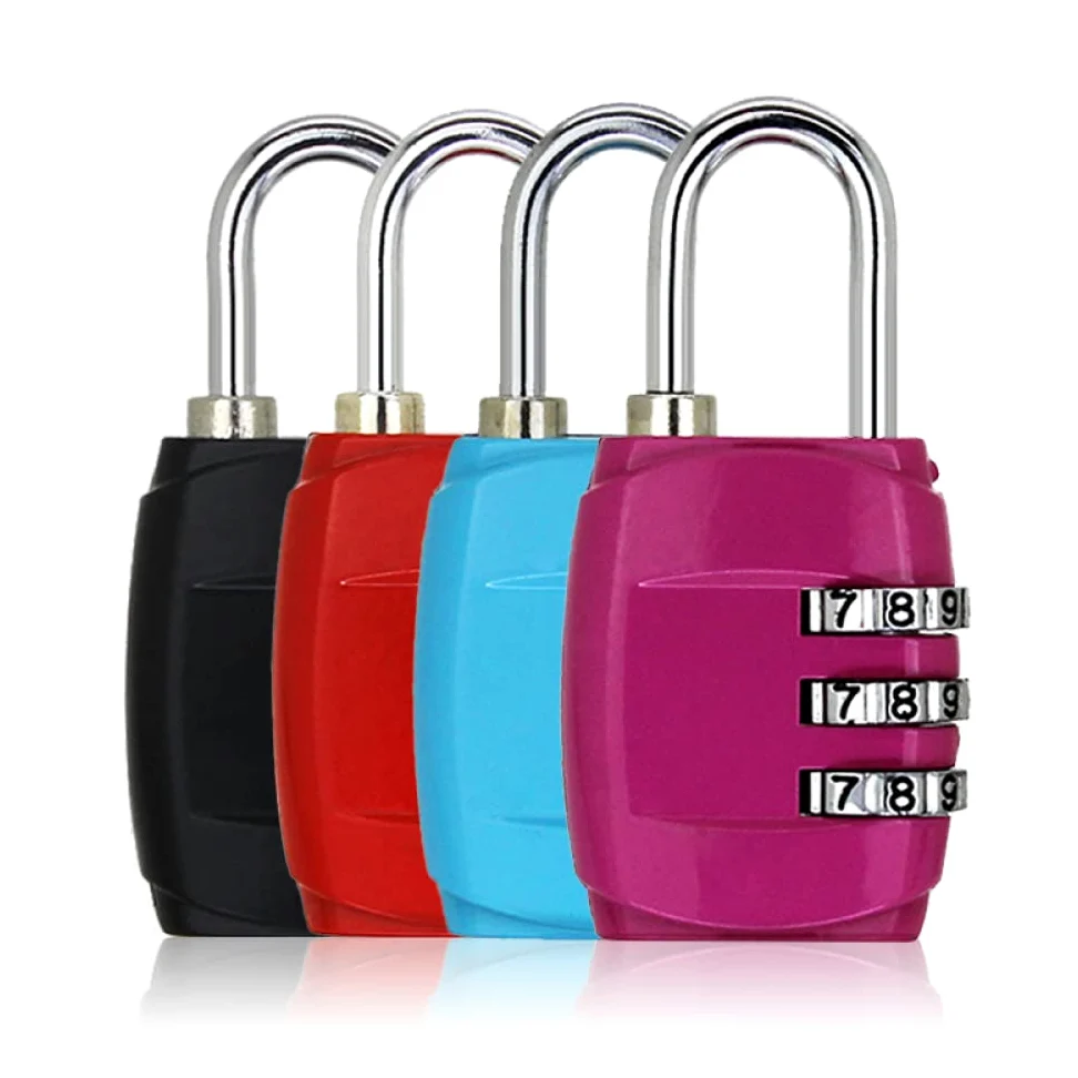 Lucchetti a combinazione， Lucchetti per valigie Lucchetto con password a 3 cifre, lucchetto a combinazione for bagagli da viaggio, piccolo lucchetto for cassetti, lucchetto elettronico(G,G)