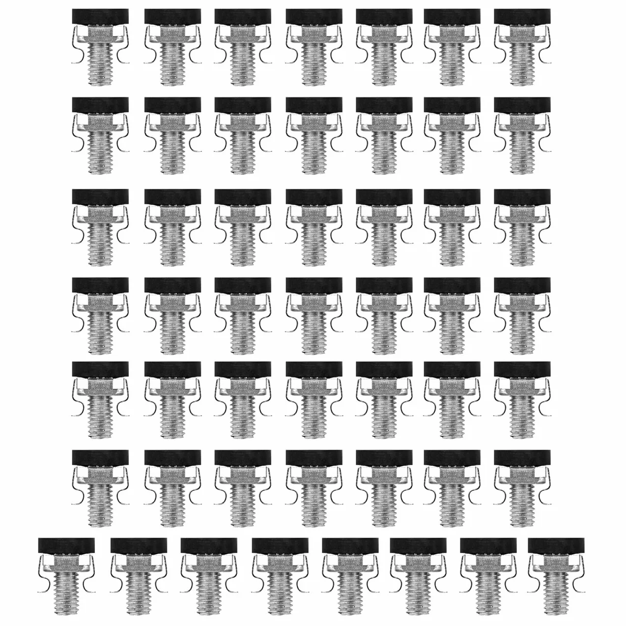 deleyCON 50x Set di Viti M6 per Armadi di Rete Rack 19" 10" Argento
