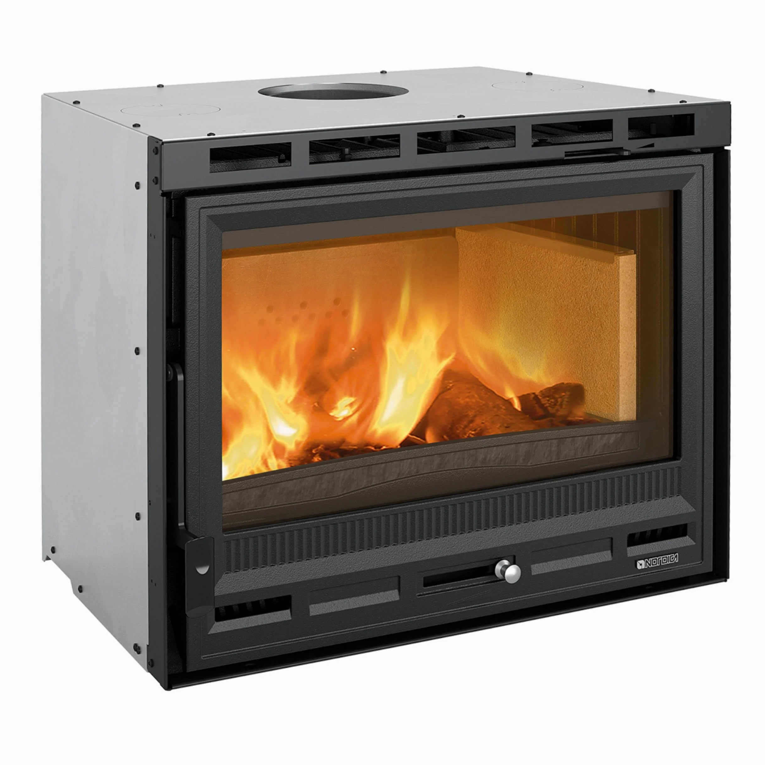 Caminetto incasso Nordica Inserto Legna 70L Vent/Can 9kw 6016744