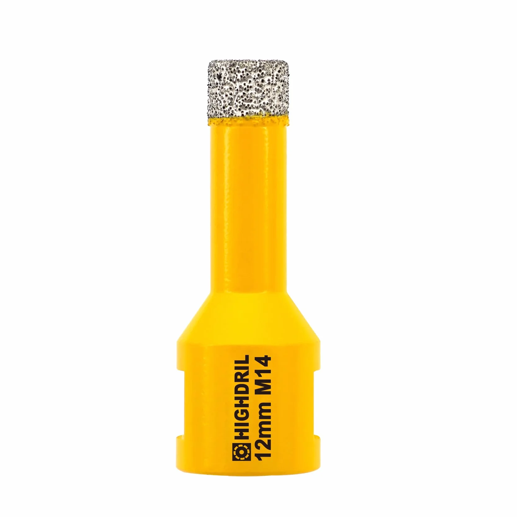 HIGHDRIL Punta per Trapano Diamantata 12mm Filettatura M14 Foratura Secco Piastrelle Ceramica Granito Marmo