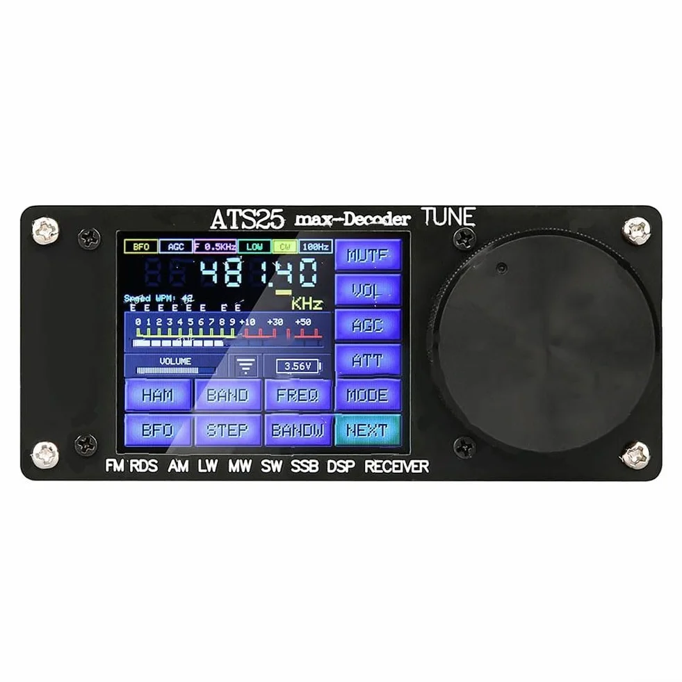 ATS-25max-Decoder Si4732A10 Full-Ba N D Supporto ricevitore CW FT8 FT4 SW per MW con cavo dati di ricarica TYPE-C