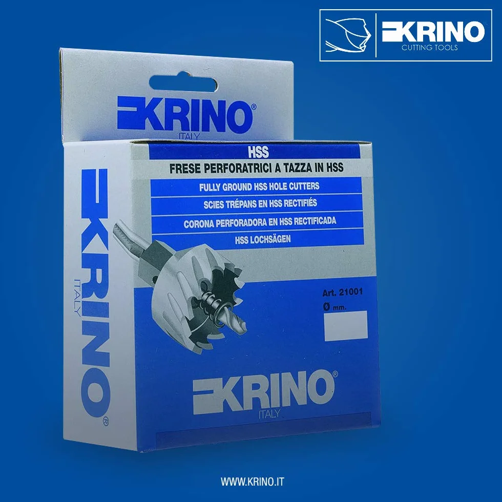 Fresa Perforatrice a Tazza KRINO Ø 16 mm Acciaio