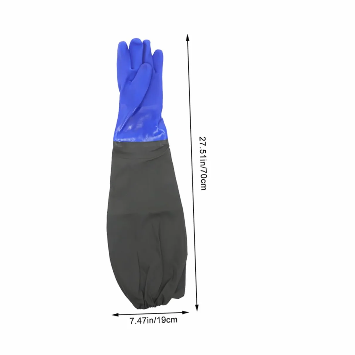 Cabilock 2paia Guanti Lunghi in Gomma Impermeabili Guanti per Lavaggio e Pulizia Ciotole da Cucina Riutilizzabili per Lavori Domestici Pittura Giardinaggio Cura Animali Domestici Confezione