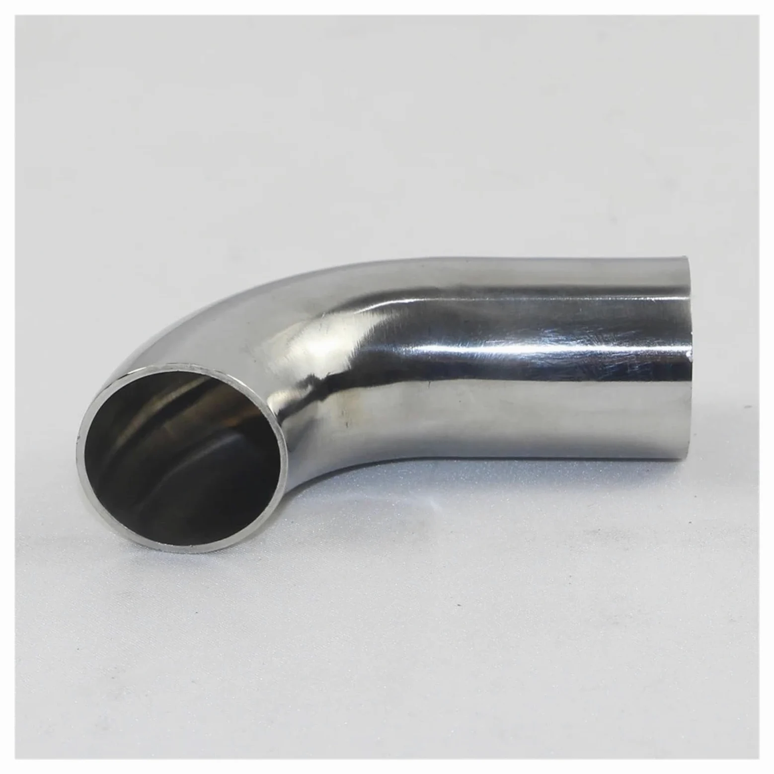 Terminale Scarico Raccordi Per Tubi Saldati Con Estensione Unilaterale 90 Gradi 100 Mm Per Tubi In Acciaio Inossidabile 304 Raccordi Per Tubi Sanitari Silenziatore(102mm x2mm)