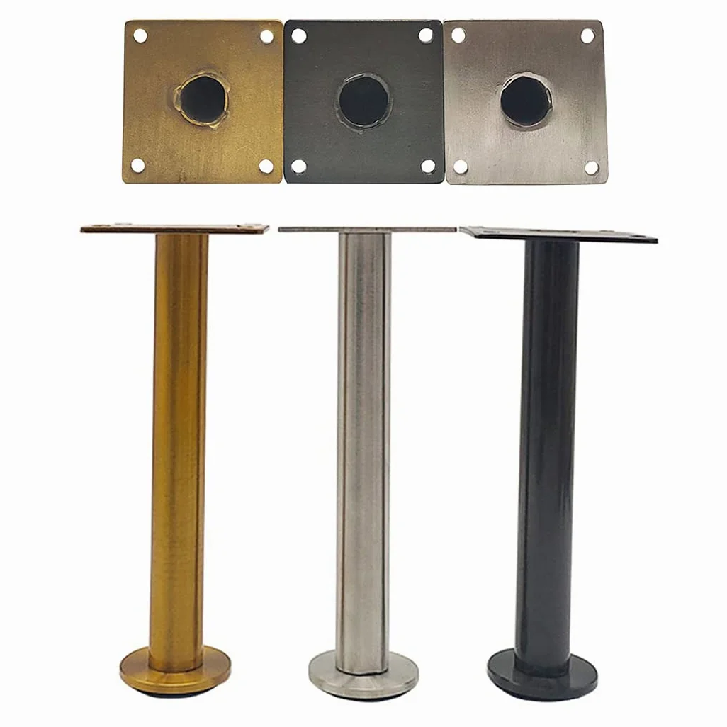 Gambe per mobili, Piedini regolabili for mobili, gambe for divani, for armadi in acciaio inox, for tavoli, piedini for, for e scrivanie in metallo, argento, 4 pezzi(30cm)