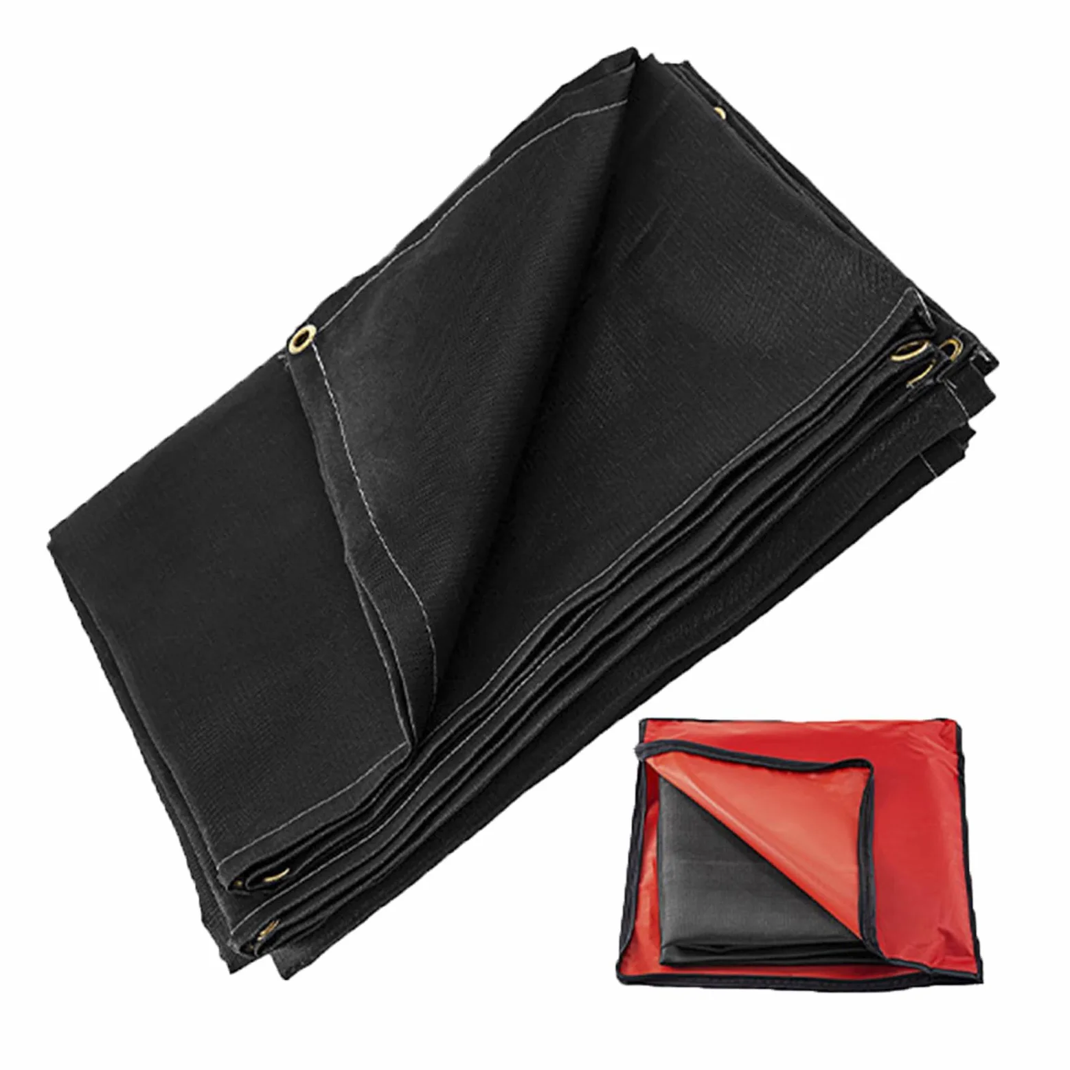Coperta per Saldatura con Occhielli, Coperta Antincendio di Emergenza Portatile in Fibra di Vetro, Coperta Ignifuga Ignifuga per Auto Griglia per Camino Scuola Domestica,2.4x2.4M/8x8FT