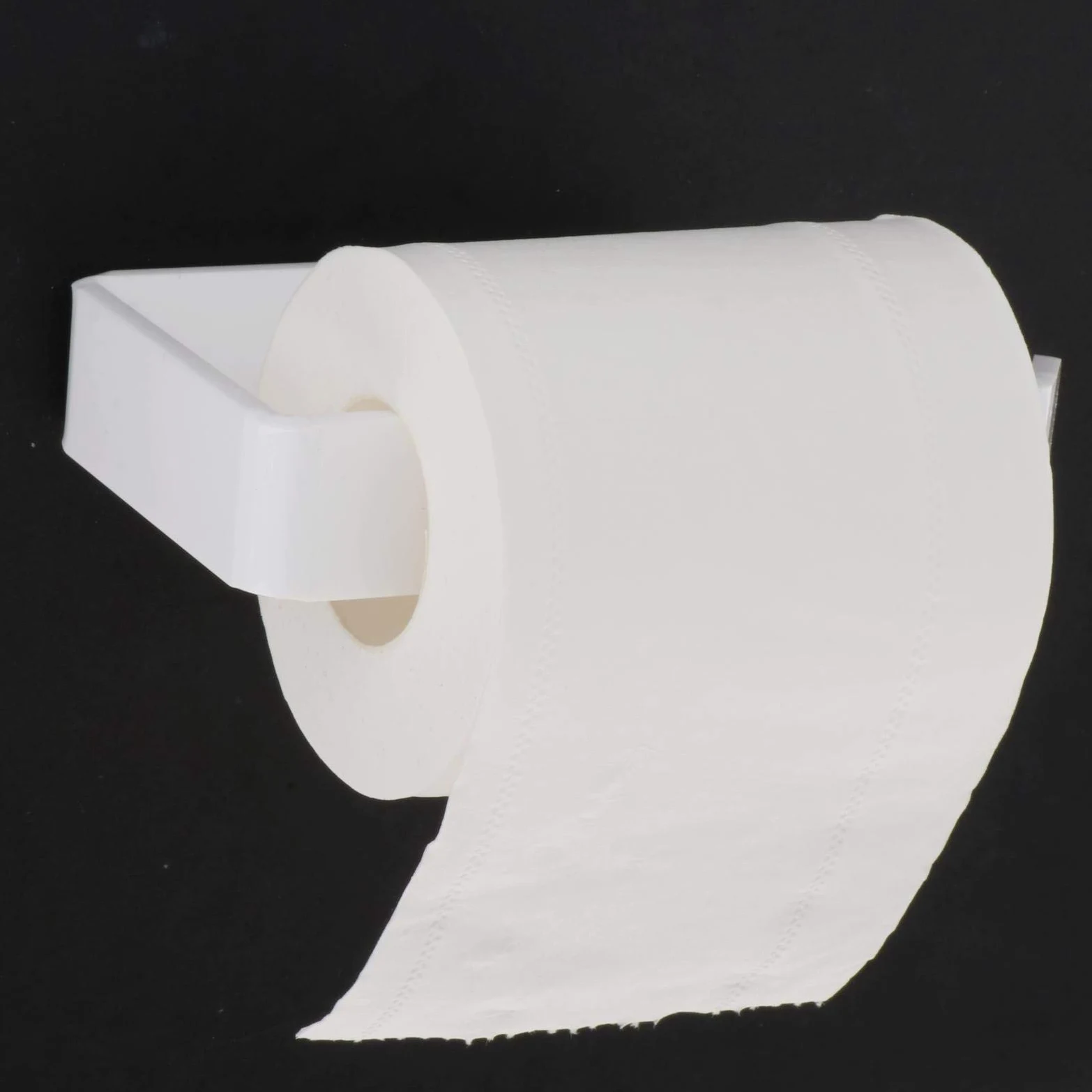 XYNSNDB Portarotolo Adesivo Acrilico Bianco per Bagno e Cucina Installazione Semplice Senza Foratura Supporto a Parete per Carta velina