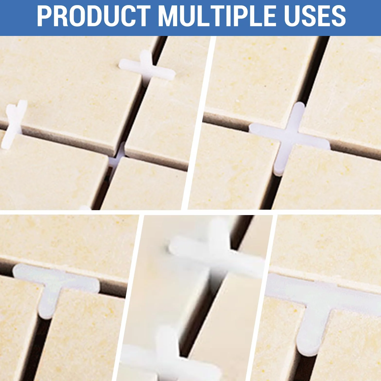 Croci per piastrelle 3 mm plastica parete