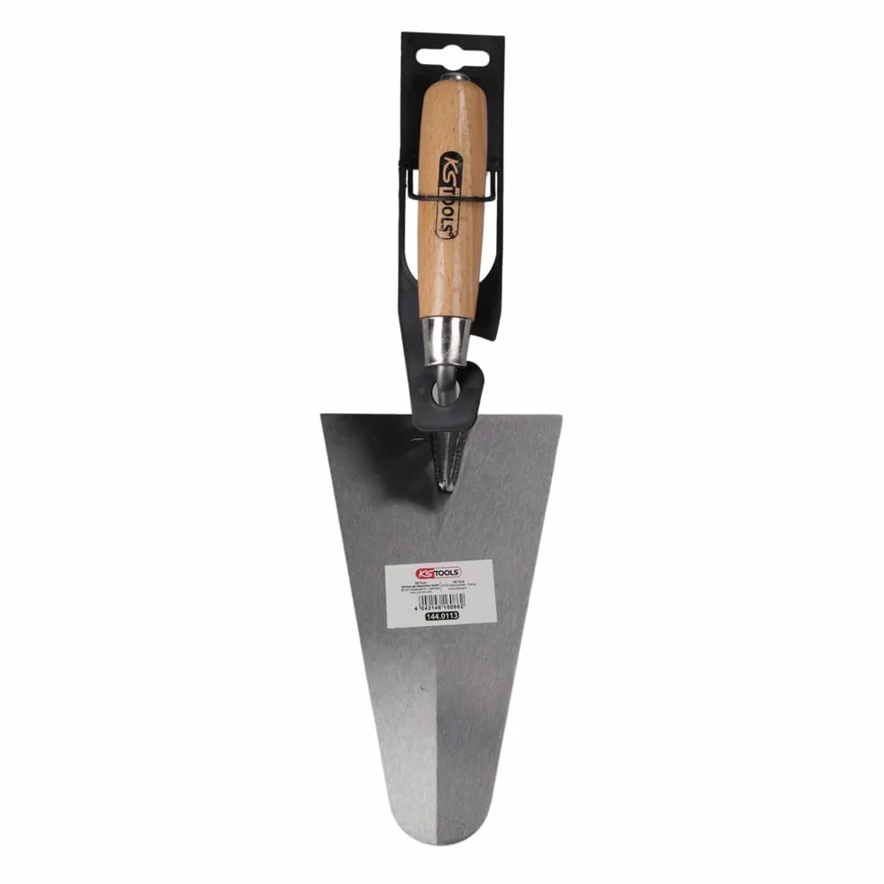 KS Tools Cazzuola per Stuccatura 200 mm Tondo Impugnatura in Legno