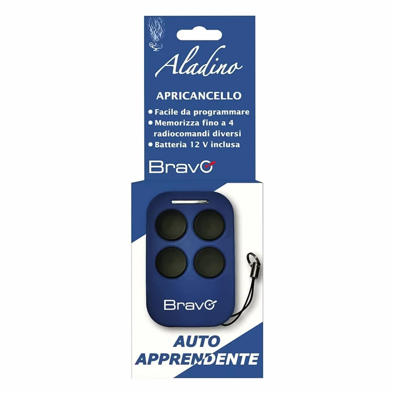 Bravo Aladino Telecomando Universale Radiocomando 433Mhz - Per Codice Fisso