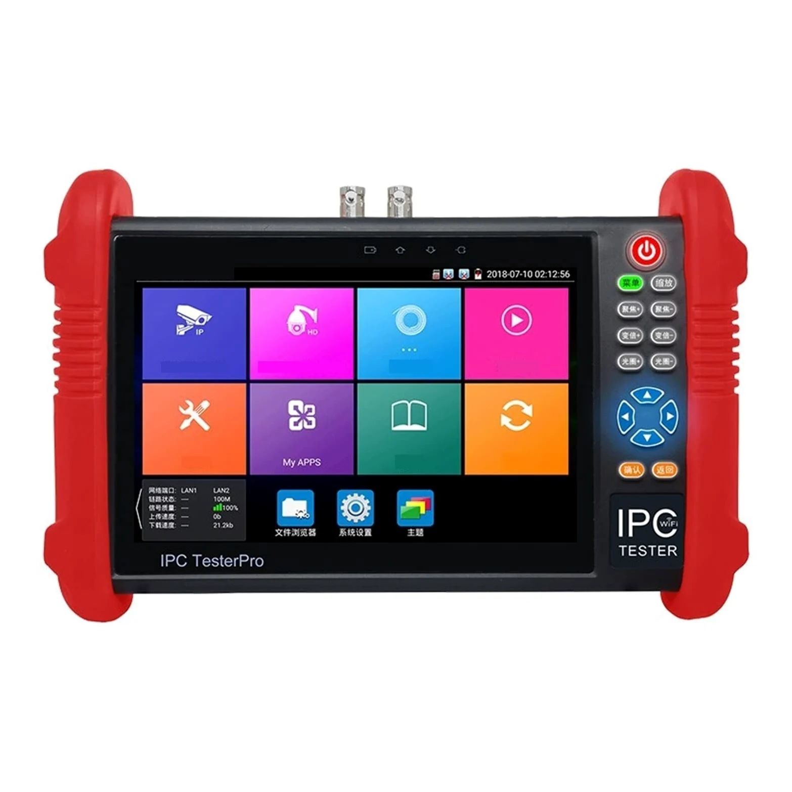 Tester CCTV, Tester CCTV, Videosorveglianza 4K, Monitor Telecamera Analogica Coassiale, Uscita POE/Rilevamento Porta Cavo di Rete On-Off/Test Main Stream &H.265
