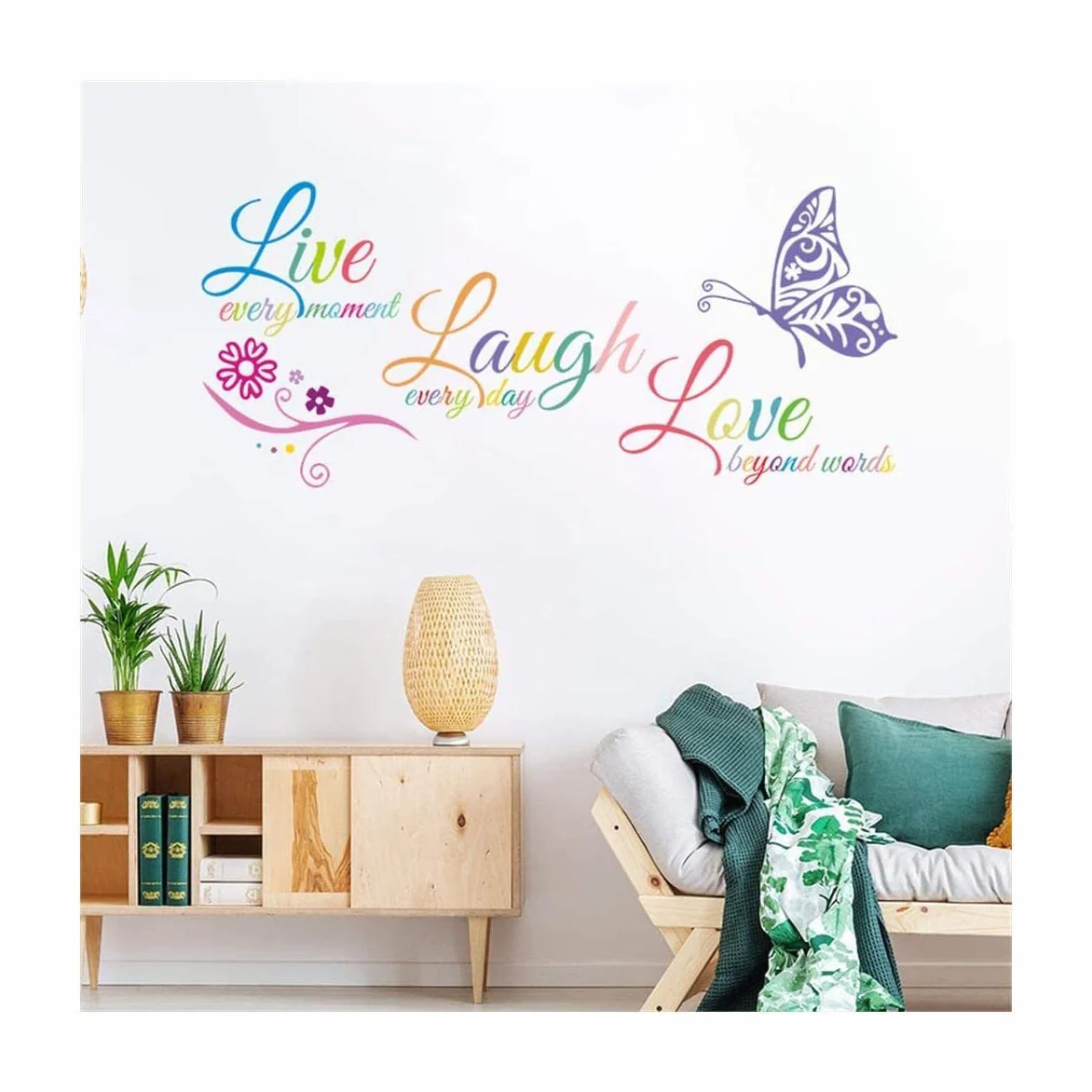 esmen Adesivo da Parete 3 Adesivi murali Decalcomanie motivazionali per la casa Aula Scuola Soggiorno Decorazione della Parete Adesivi murali Fai da Te Citazioni 18x39 Pollici