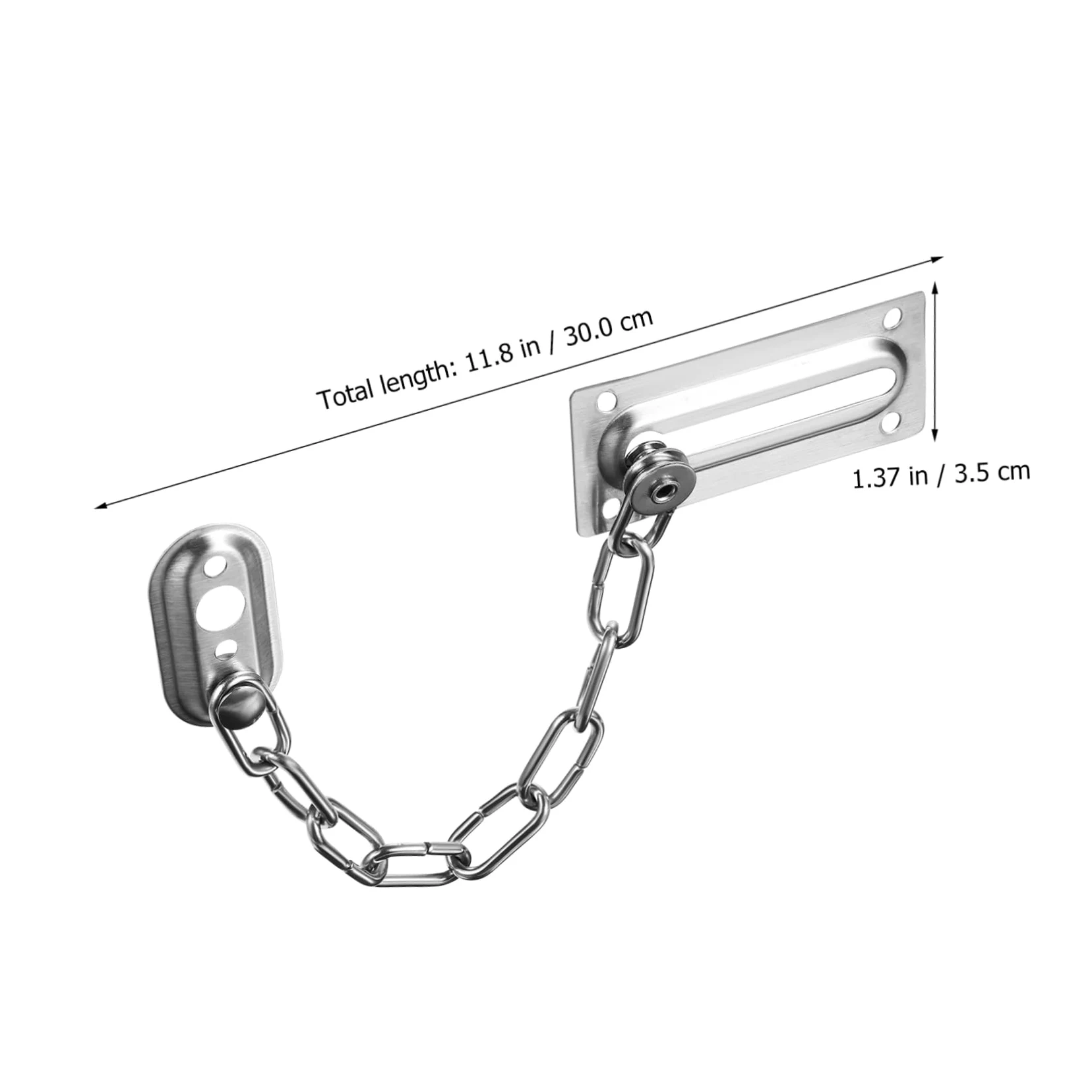 NUOBESTY 4pezzi Catena Sicurezza Per Porta in Acciaio Inossidabile Abbinate Chiusura Per Porte Interne Ingresso Serratura Resistente Per Case e Uffici