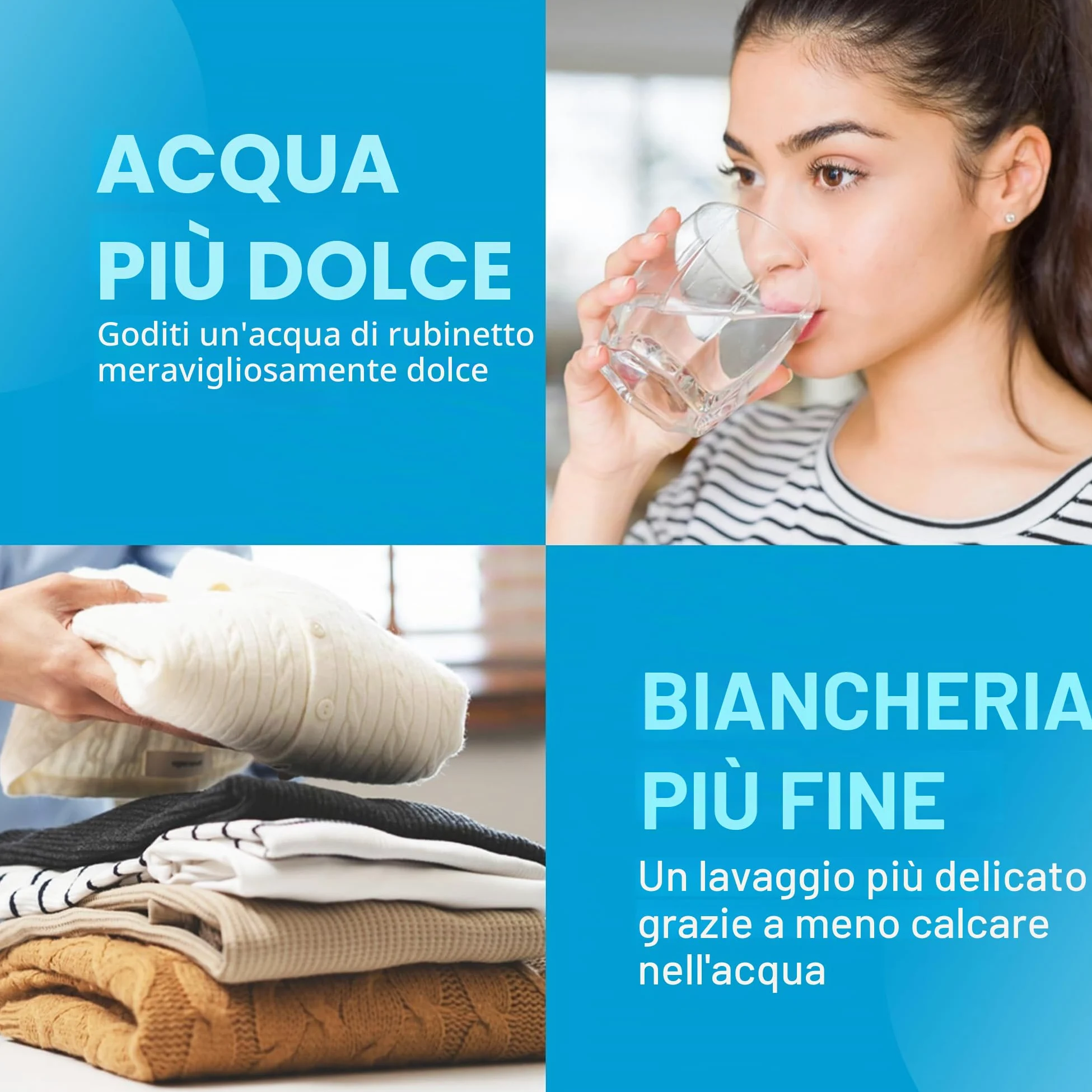 Addolcitore magnetico per acqua – 15000 GAUSS – Decalcificante per acqua – Blu – Filtro per acqua – Magnete – Decalcificazione delle tubature