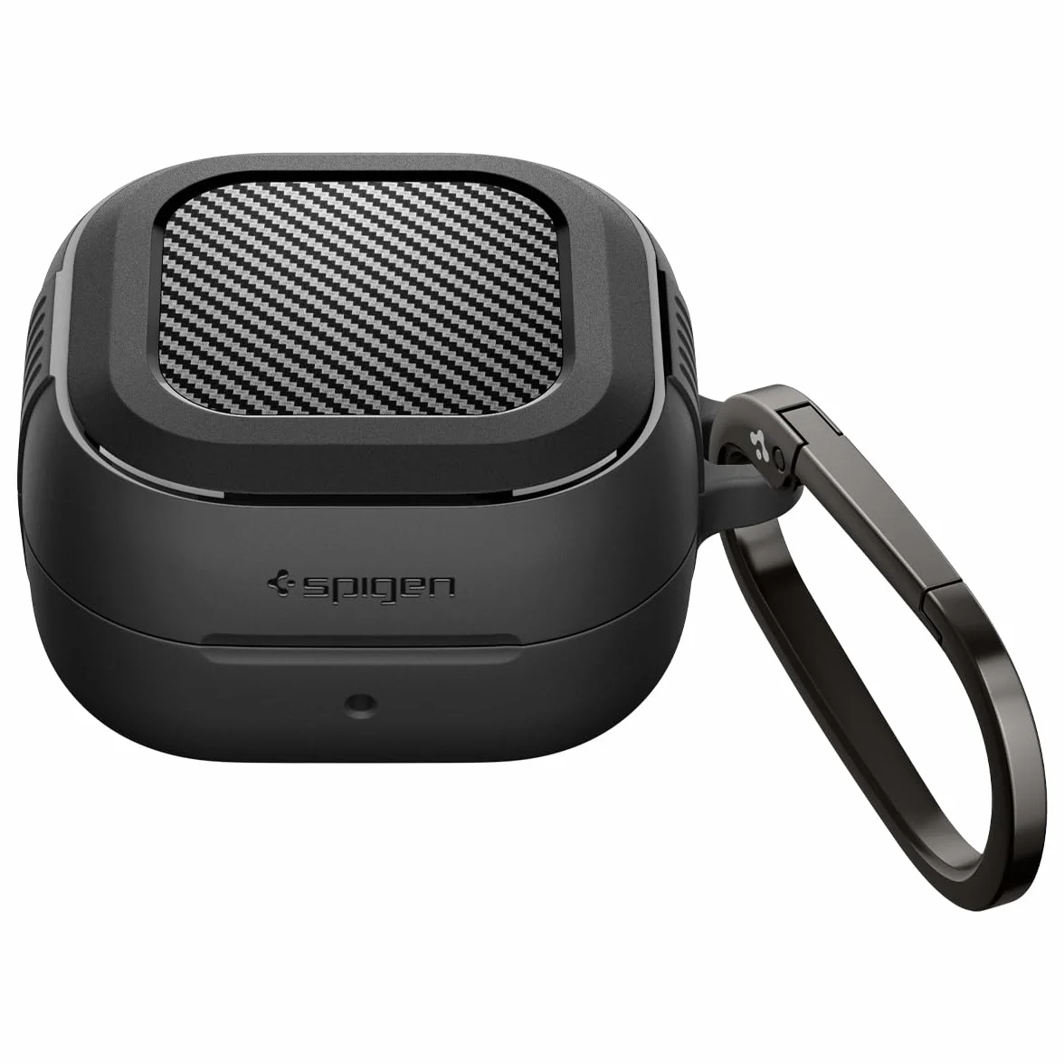 Spigen Cover Rugged Armor Compatibile con Samsung Galaxy Buds 4 Pro/Galaxy Buds 4 (2026) - Nero Opaco