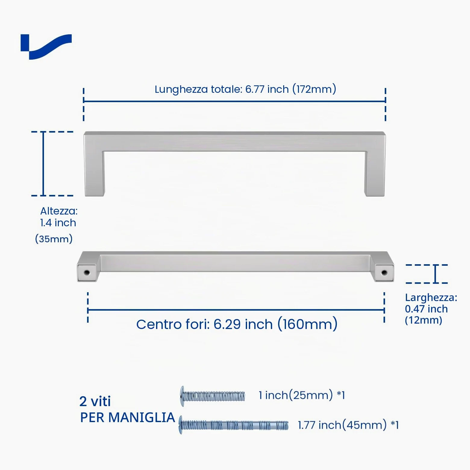 LONTAN 15 Pezzi Maniglie per Mobili Mobili da Cucina 160mm Maniglia Cassetto Maniglie Armadio Maniglie Acciaio Inox Maniglie Cameretta Maniglie per Bambini Argento Maniglie Vintage