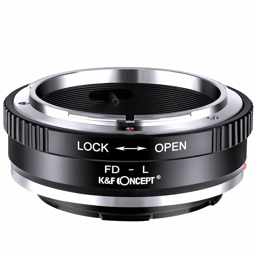 K&F CONCEPT Lente Mount Adattatore FD-L Manuale Fuoco: Compatibile con Compatibile con Canon FD&FL 35mm Lente a L Mount Corpo Fotocamera