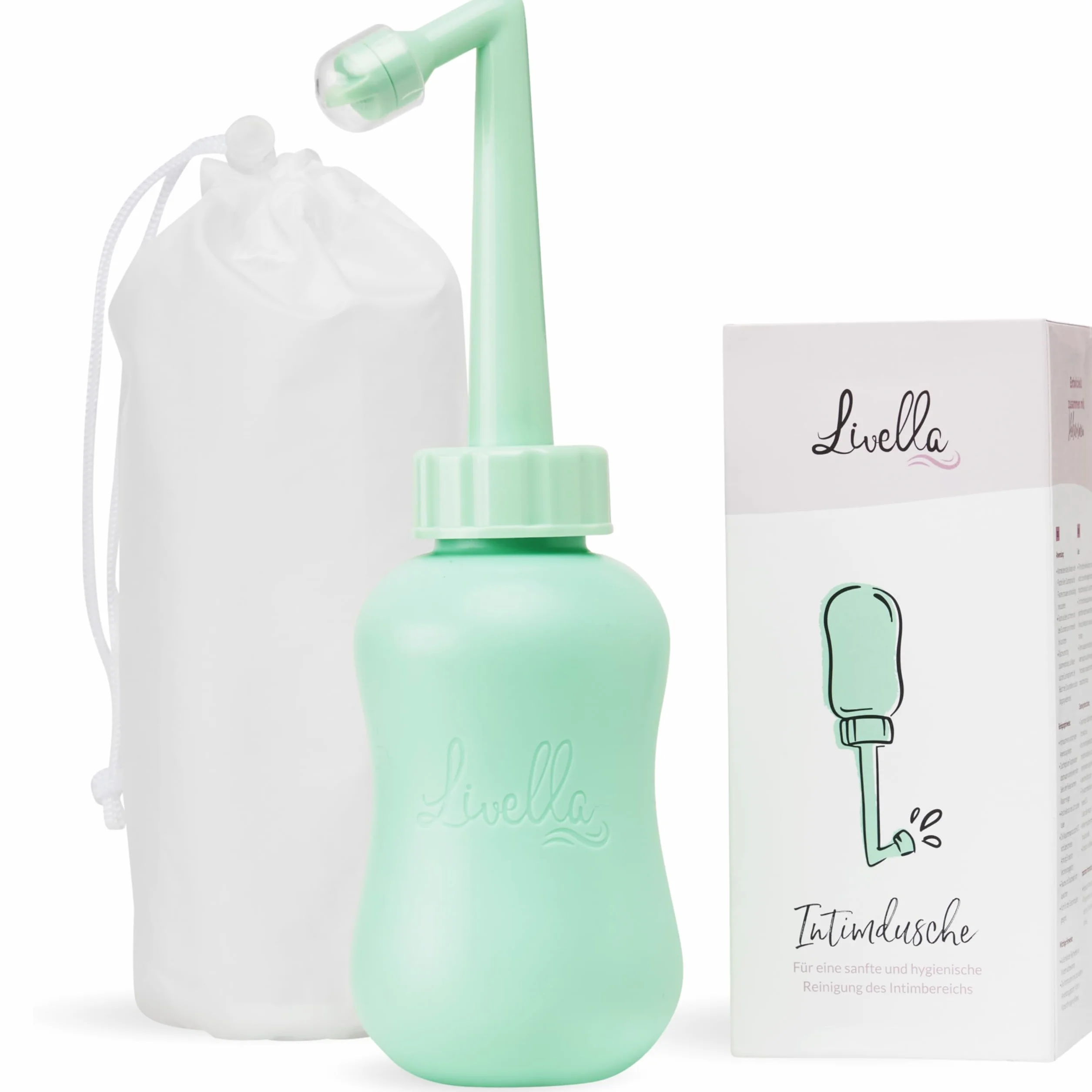 Livella Spruzzatore portatile per bidet, doccetta per lavaggio perineale e anale, igiene intima post-partum