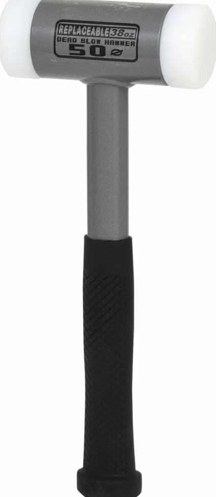 KS Tools 140.5275 Mazzuola Antirimbalzo con Manico Tubolare Acciaio Teste Intercambiabili Poliammide Antischeggia 1110 G 310 mm