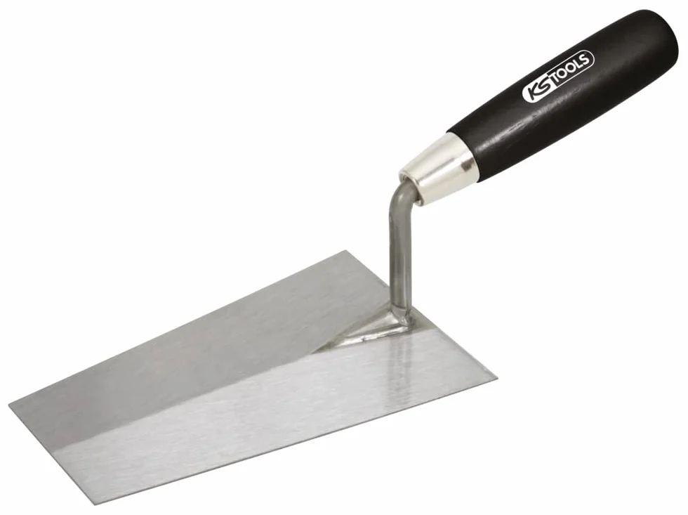 KS Tools Cazzuola per Stuccatura 240 mm a Punta Squadrata Impugnatura in Legno