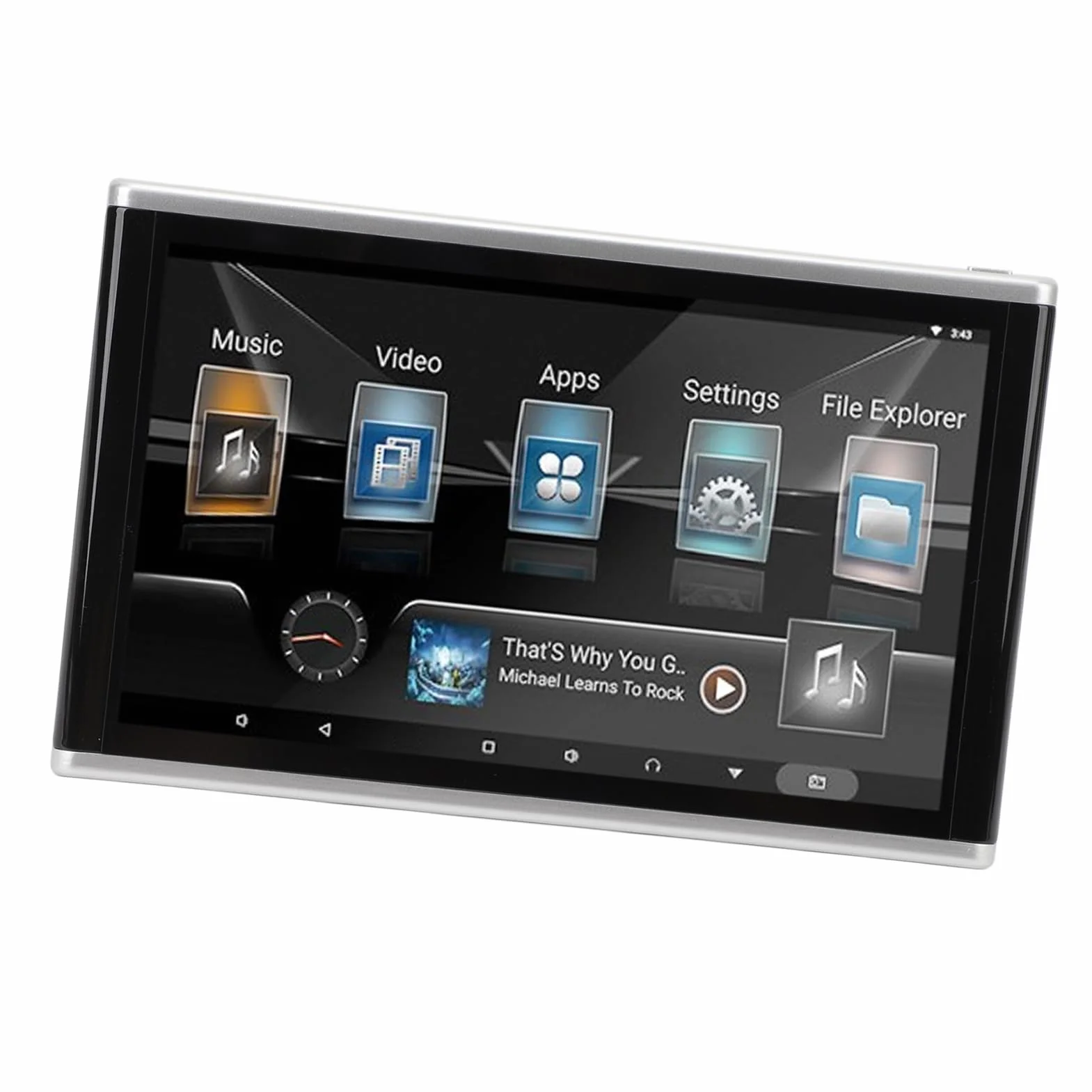 Supporto per Auto 4K 10,1 Pollici, Tablet Monitor per Poggiatesta con ROM 1 GB 32 GB, per il Touch Screen IPS del Sedile Posteriore, per i Monitor TV dei Sedili Posteriori