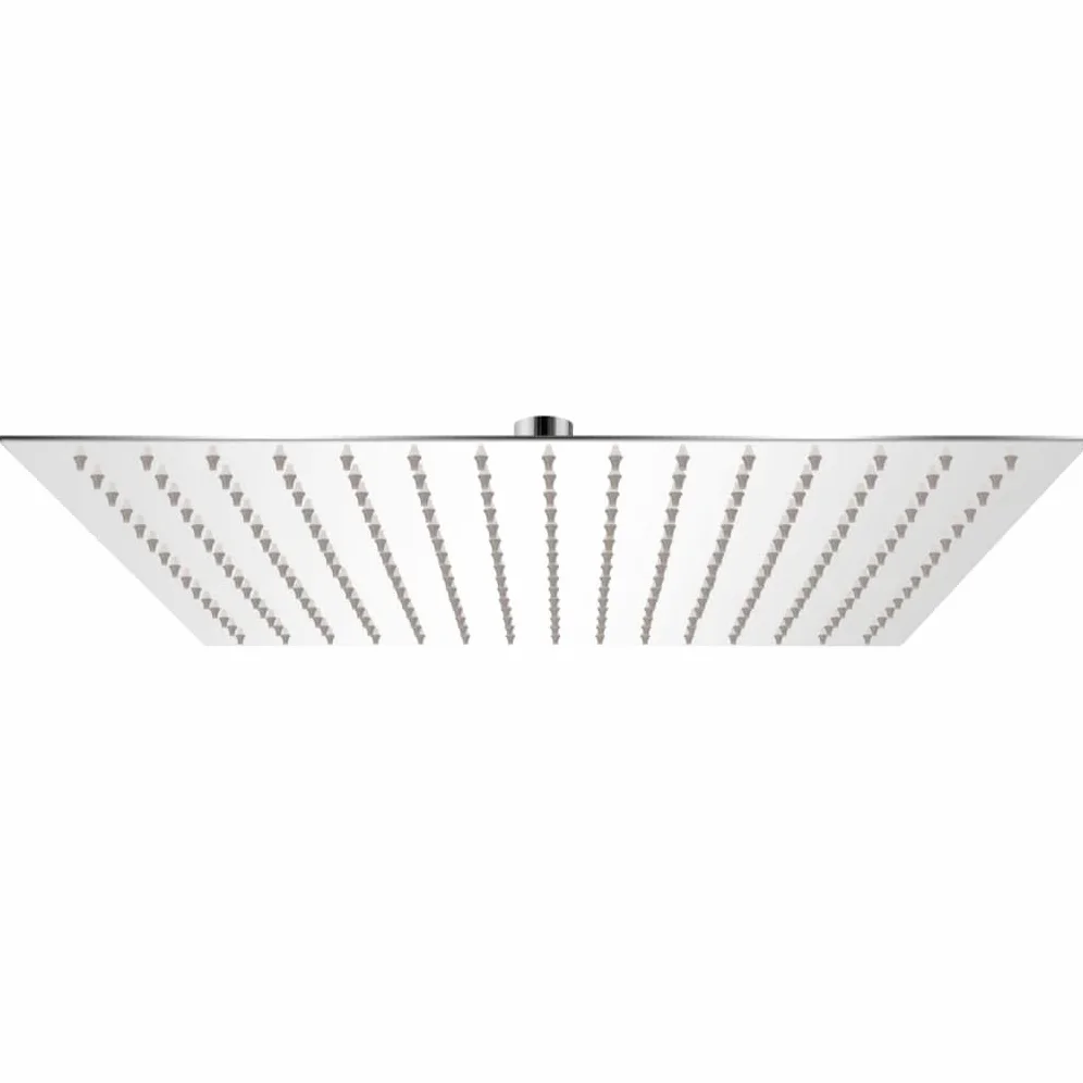 vidaXL Testa Doccia a Pioggia in Acciaio Inossidabile 40x40cm Quadrata