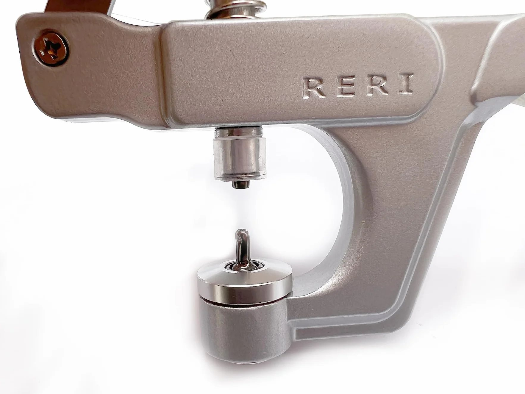 RERI Set borchie pelle 8 mm metallo doppio tappo pressione fai da te