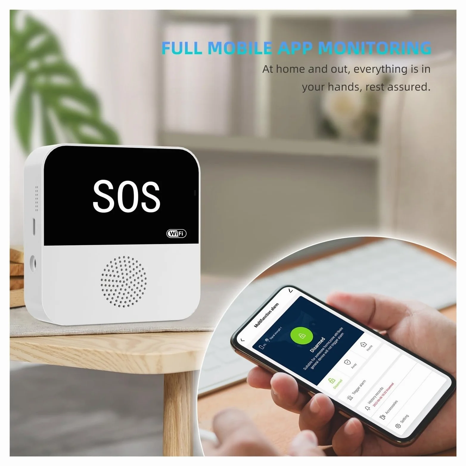Sistemi Sicurezza Casa Wireless WiFi Smart Home Automation di allarme Kit protezione sicurezza con sensore antifurto(KIt F)