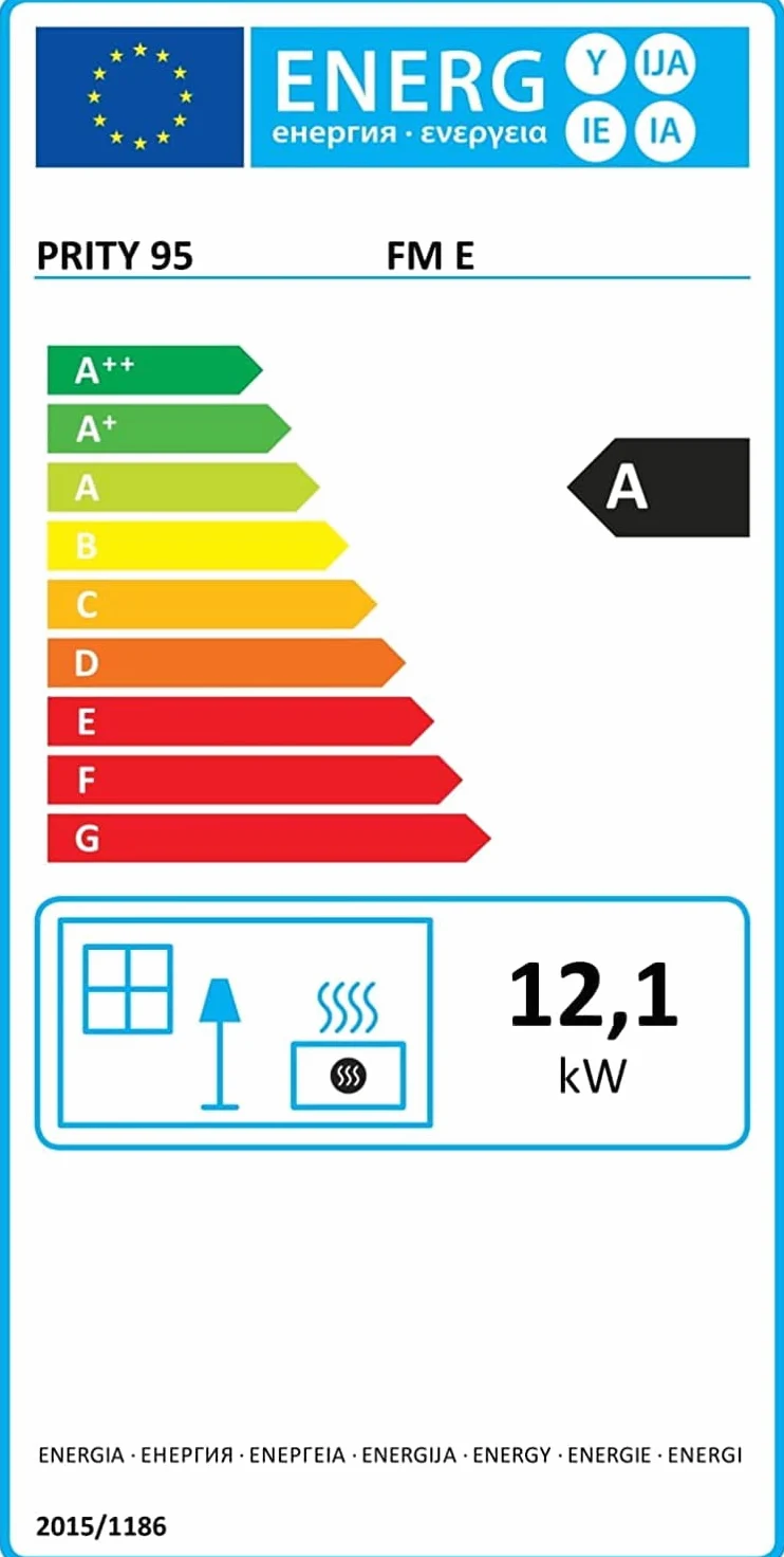 Stufa a legna Camino Prity FM E, 12KW