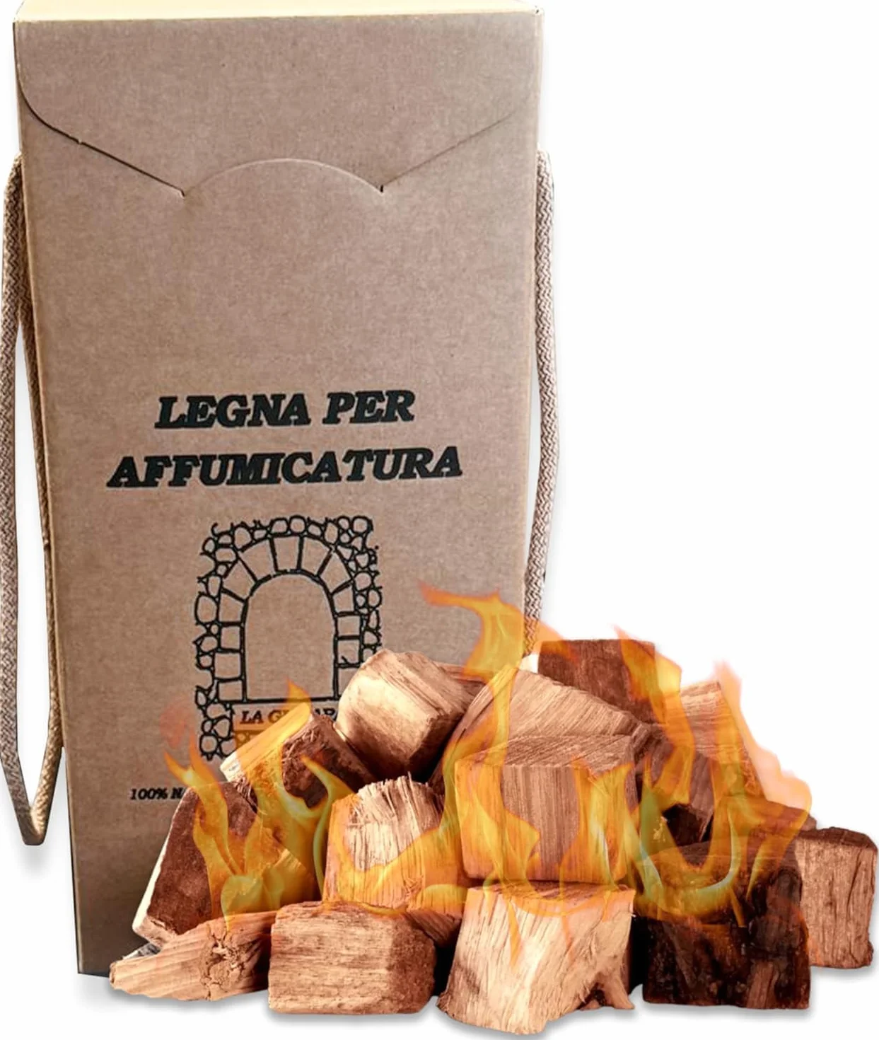 Legna di Ciliegio da affumicatura 2 kg per carni e verdure