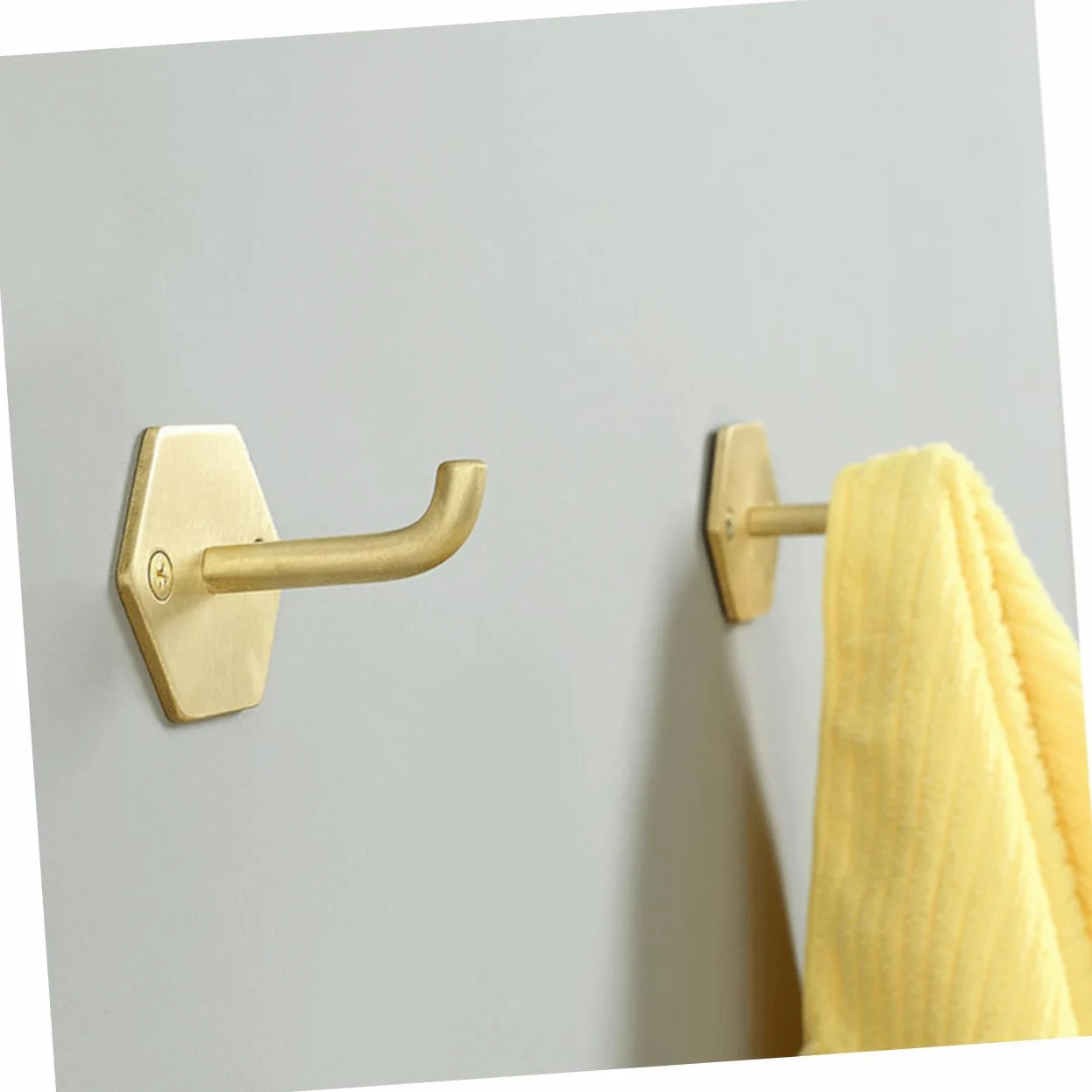 Operitacx Gancio da Parete Resistente in Ottone Appendiabiti Multifunzionale per Casa Bagno e Cucina Non Facile da Arrugginire o Deformare