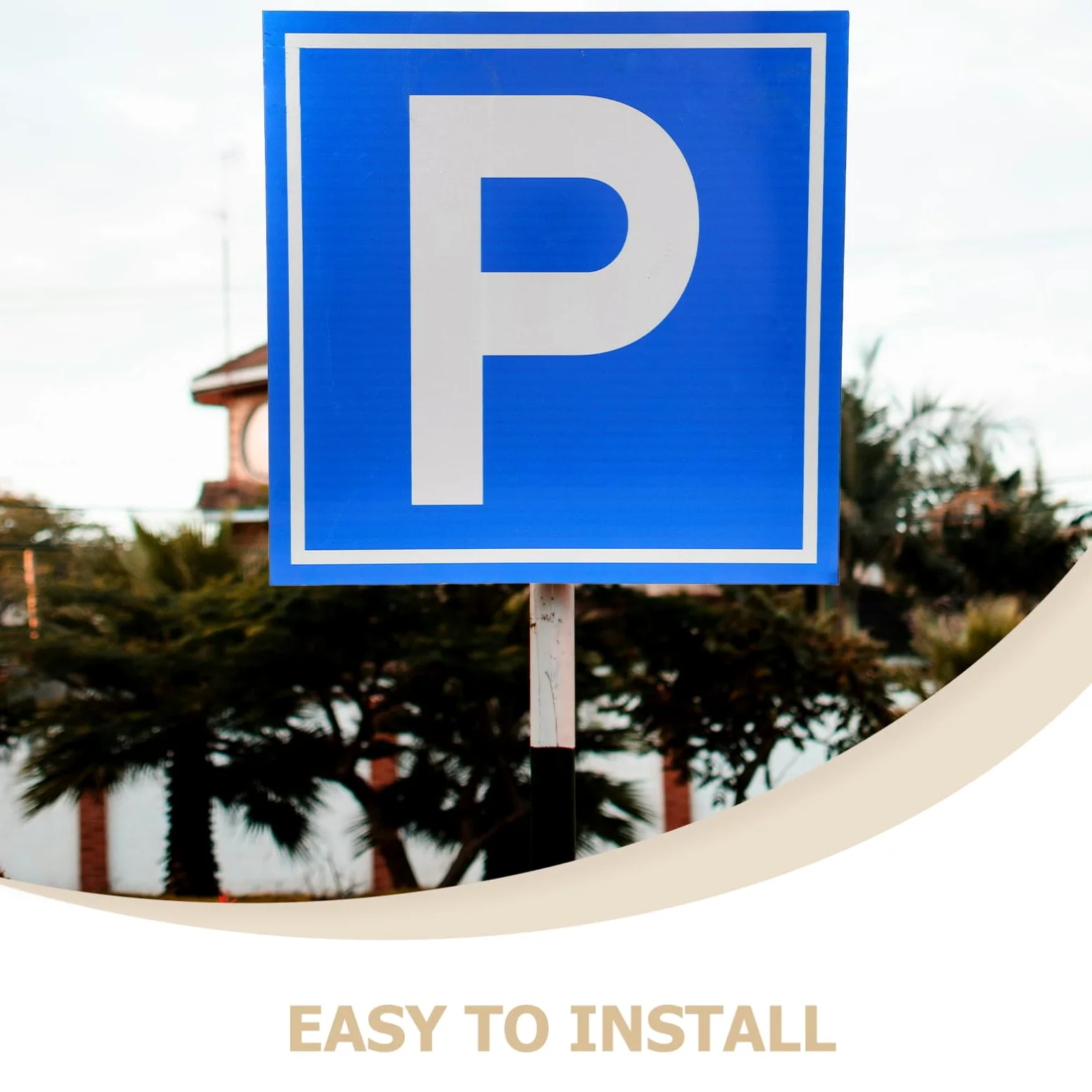 Cartello di Sicurezza Simbolo P in Lega di Alluminio Blu per Parcheggio | Uso per Aree di Sosta e Spazi Segnaletica Chiara, Installazione Semplice, Visibilità Elevata