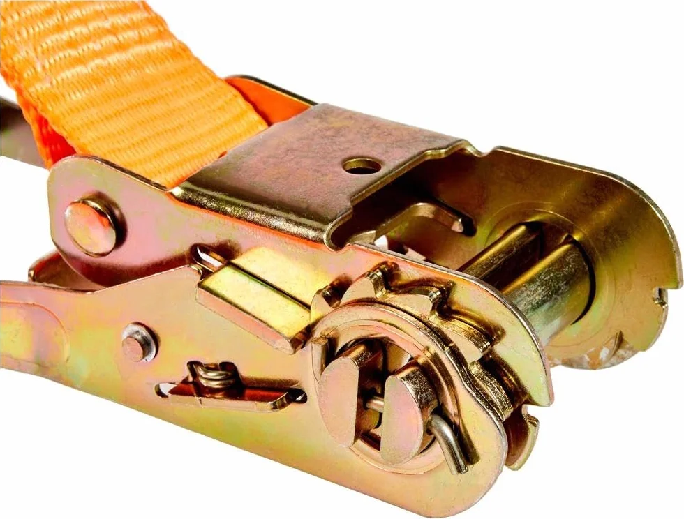 Kerbl 37147 Cinghia di Ancoraggio a Cricchetto, 1 Pezzo, 50 mm / 6 m, Forza di Trazione 2000/4000 kg, Arancione