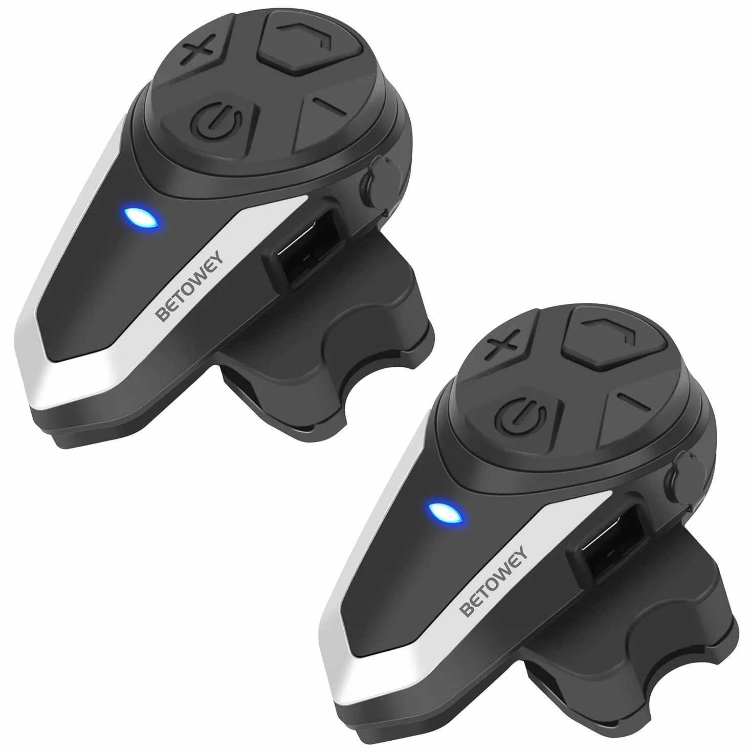 Interfono Moto Bluetooth Coppia BT-S3 Interphone con Auricolari Bluetooth per Casco Moto