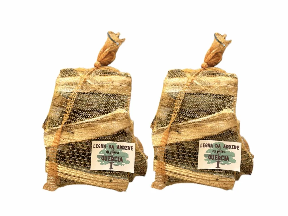 Legna da ardere vera quercia carpino Appennino Toscano 30 kg sacchi 15 kg forni termocamino barbecue stufe