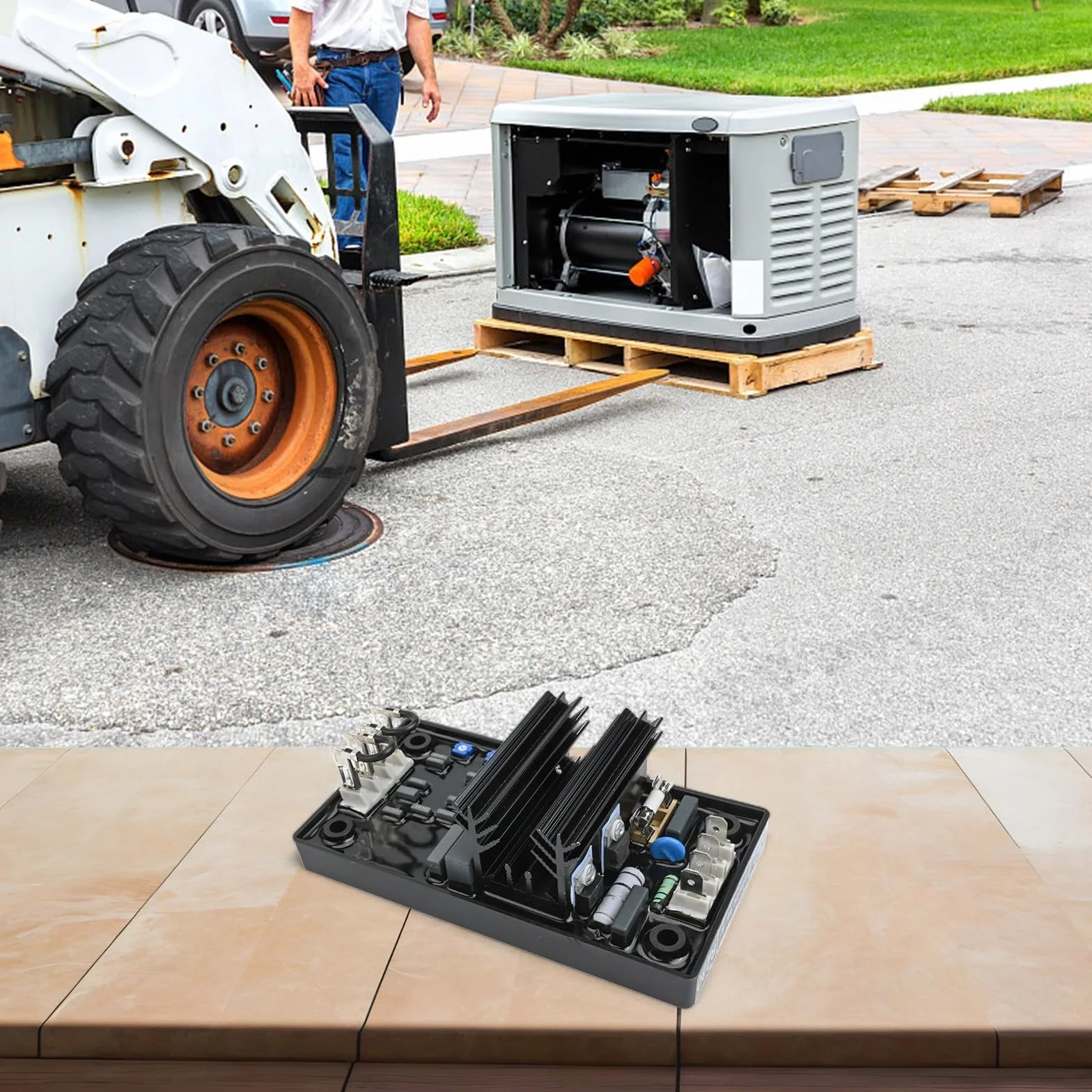 Regolatore di tensione automatico AVR R230 per modulo elettronico del generatore Leroy Somer, ingresso 120VAC, corrente continua 8A, per spazzola 50/60