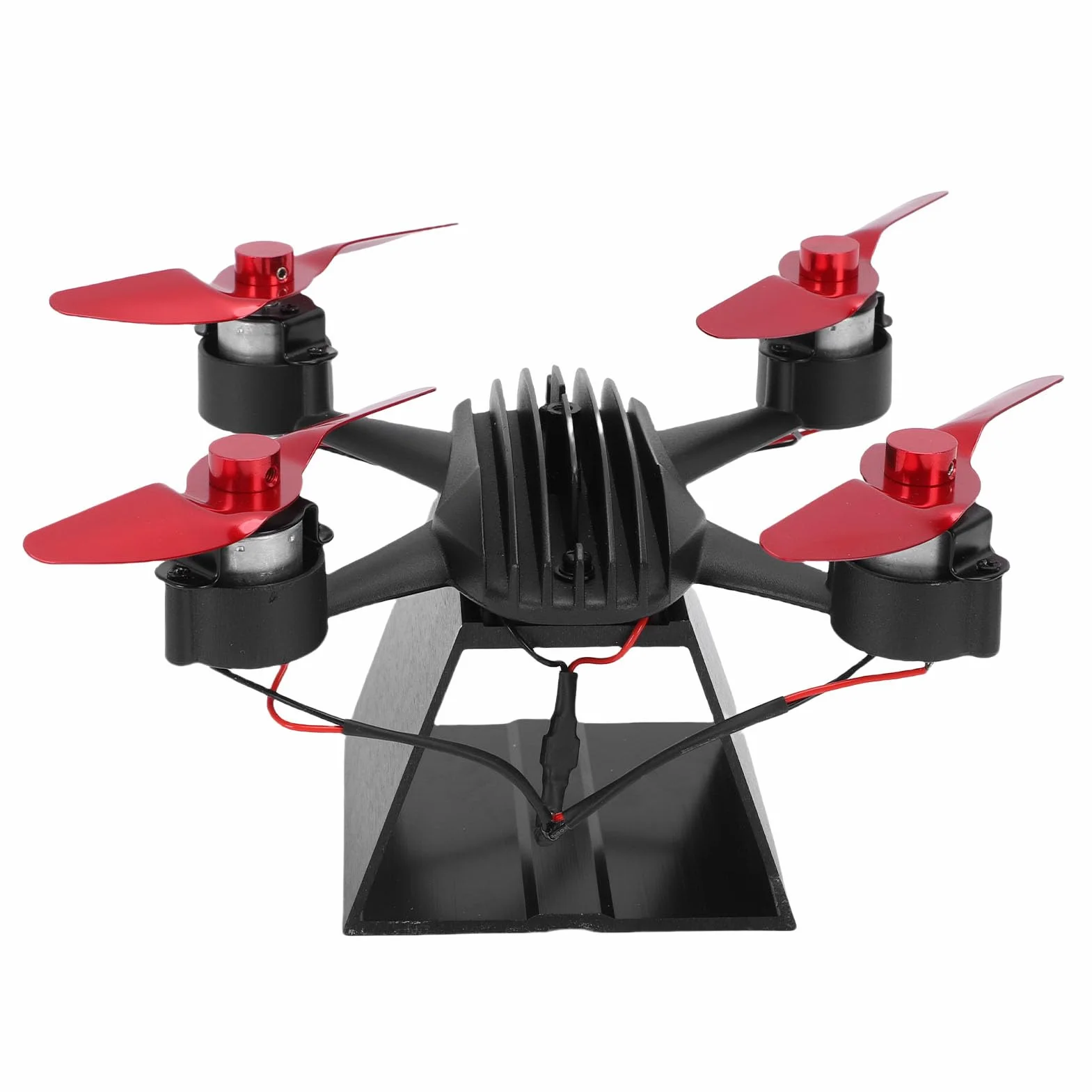 Ventola Termica per Stufa a Legna in Lega di Alluminio, Forma a Drone, 1000-1600rpm ≤25db, per Caminetto a Pellet e Gas, Montaggio a Parete