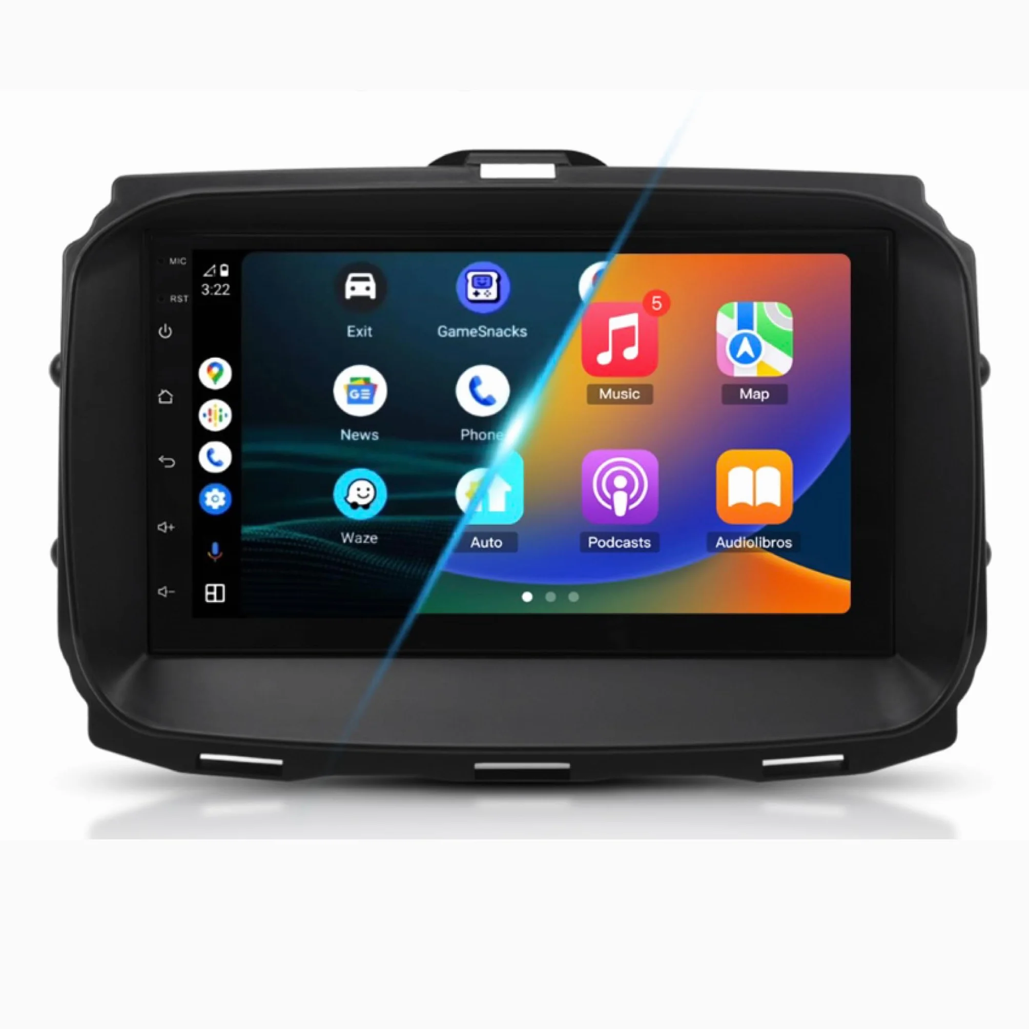 Autoradio Custom Fit per Alfa Romeo Giulietta 2015–2020 con CarPlay e Android Auto | Schermo Touch HD 2DIN | Navigatore GPS | Bluetooth | USB | Retrofit Plug & Play | Compatibile comandi al volante
