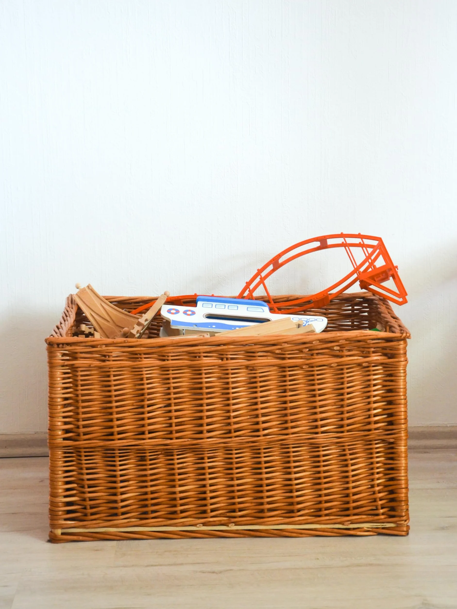 Cesta Portalegna da Interno in Vimini Porta Legna da Interni Fatto a Mano Cesta in Vimini per Legno Cestino per tronchi Ceste per Legna da Interno