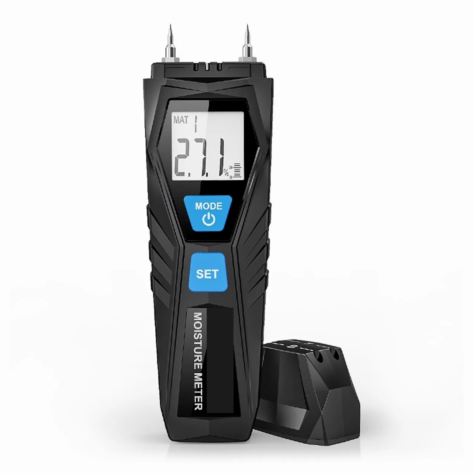 Misuratore di umidità del Legno Digitale Igrometro Rilevatore Sonda ad Alta precisione 0-75% Display LCD Piccolo Errore