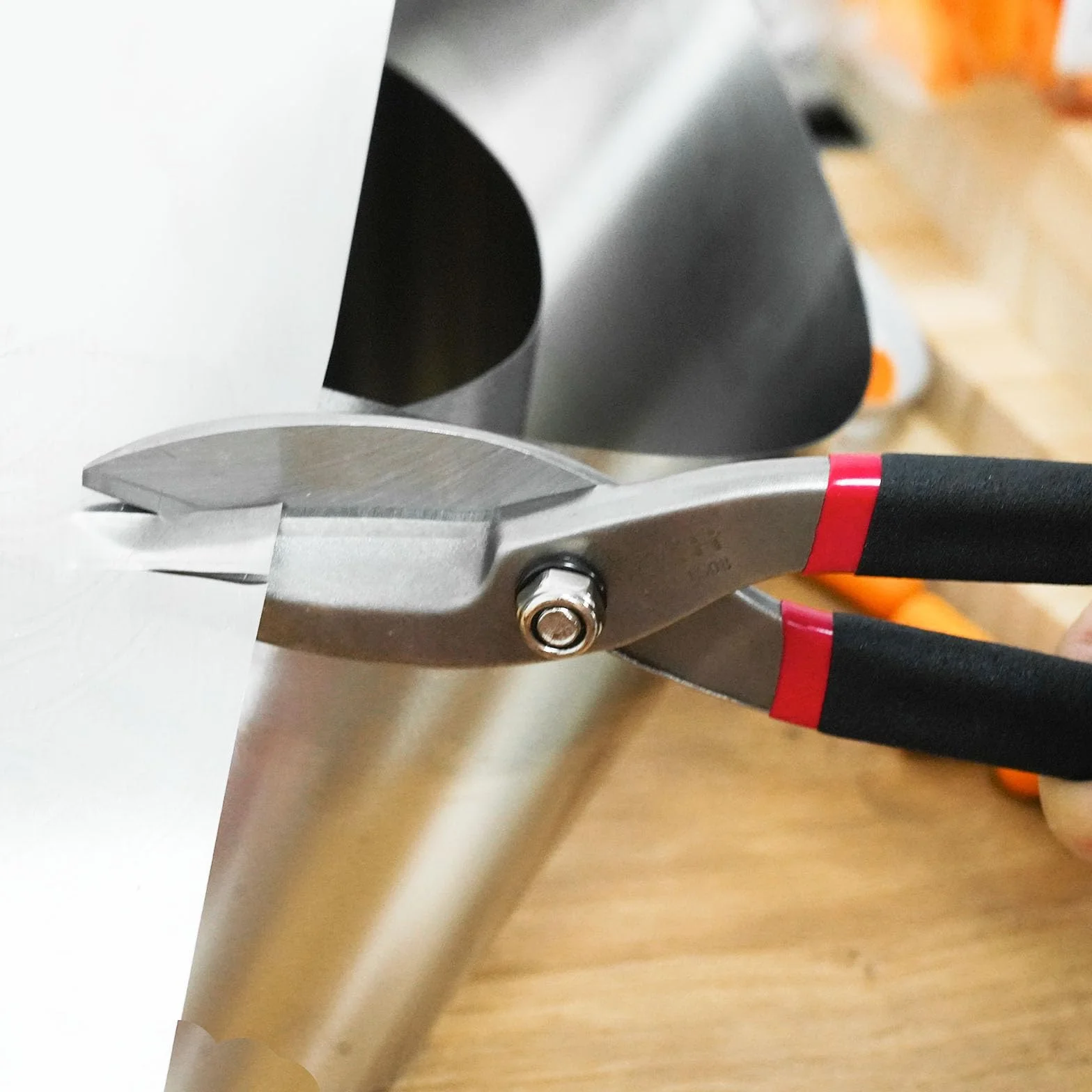 Forbici per lamiera dritte 250 mm ZKH utensili per taglio lamiera alluminio pelle rame plastica