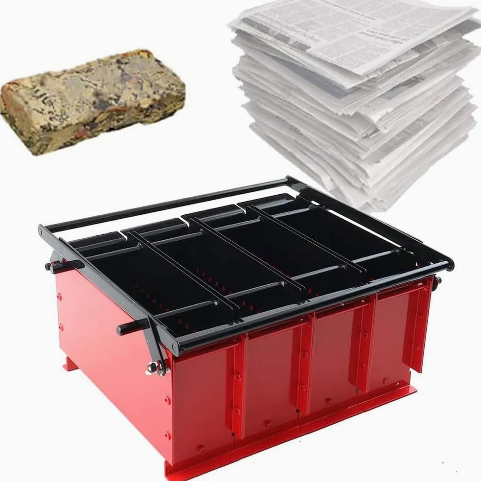 Bricchette di carta per mattoni, pressa per mattoni refrattari fai da te per riscaldamento domestico efficiente e combustibile per stufe
