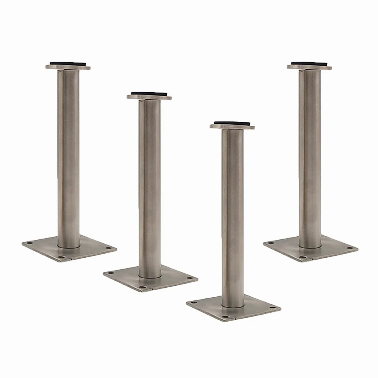 Gambe per mobili, Piedini regolabili for mobili, gambe for divani, for armadi in acciaio inox, for tavoli, piedini for, for e scrivanie in metallo, argento, 4 pezzi(30cm)